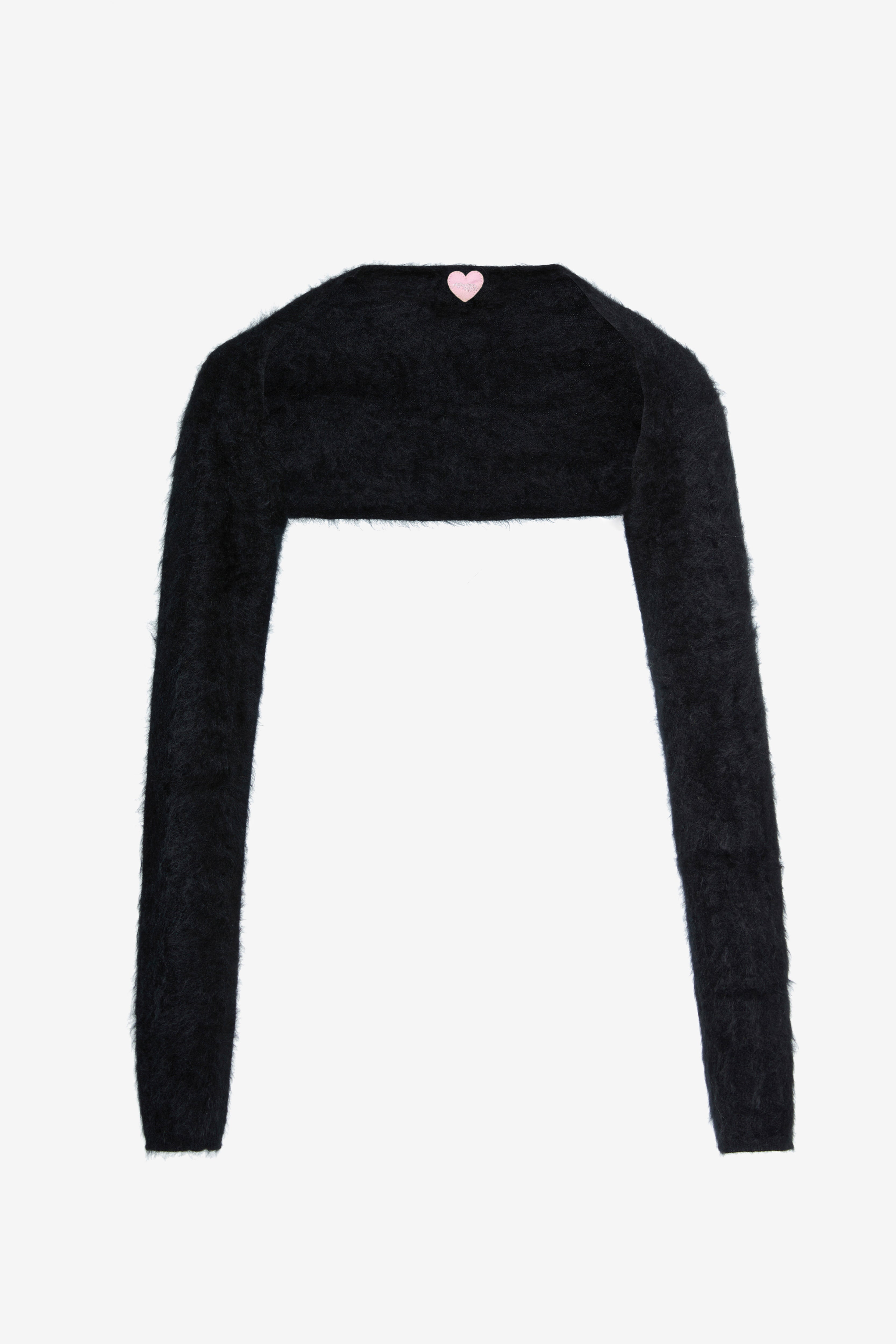 Hairy Cashmere Sleeves - Black