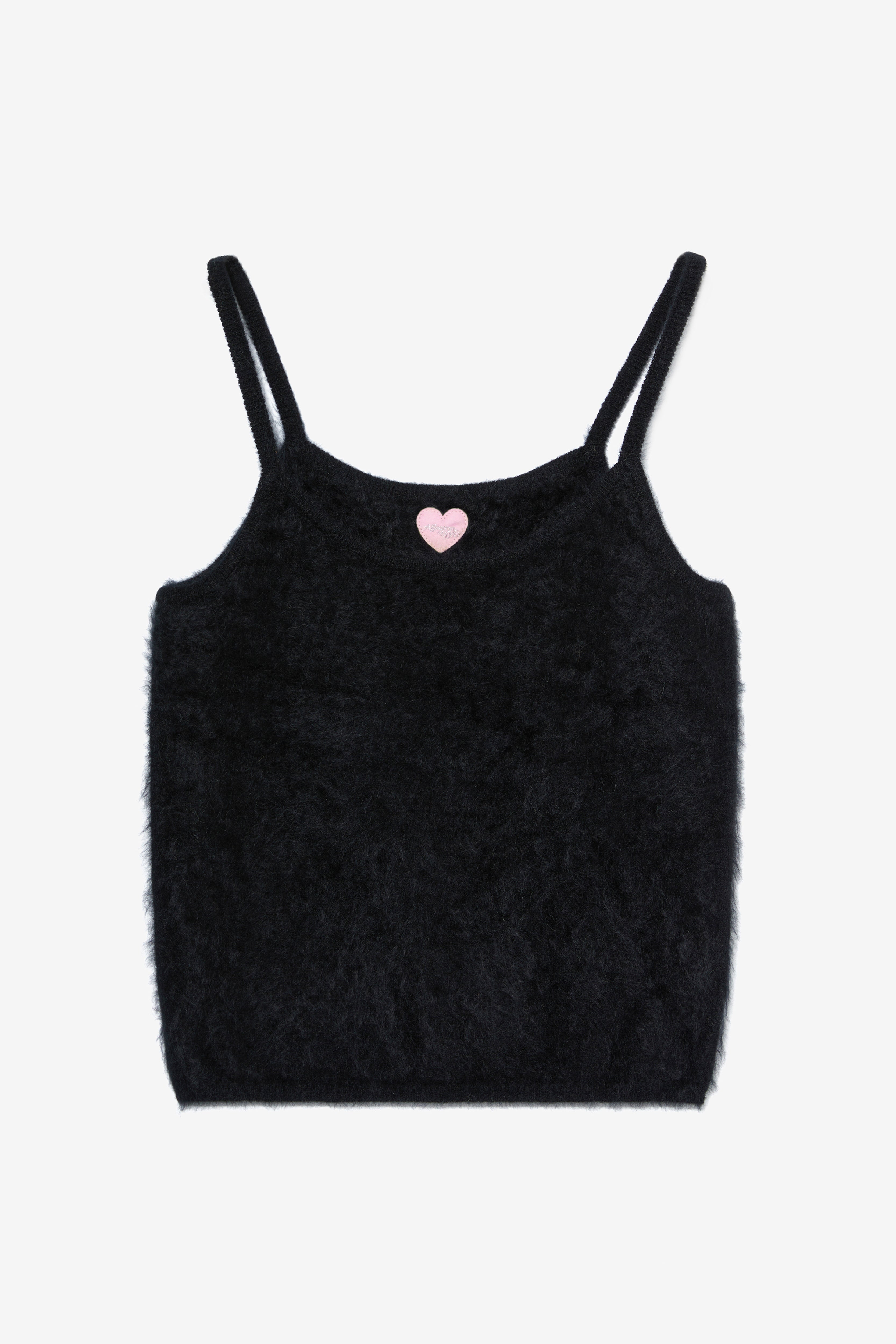Hairy Cashmere Tank - Black