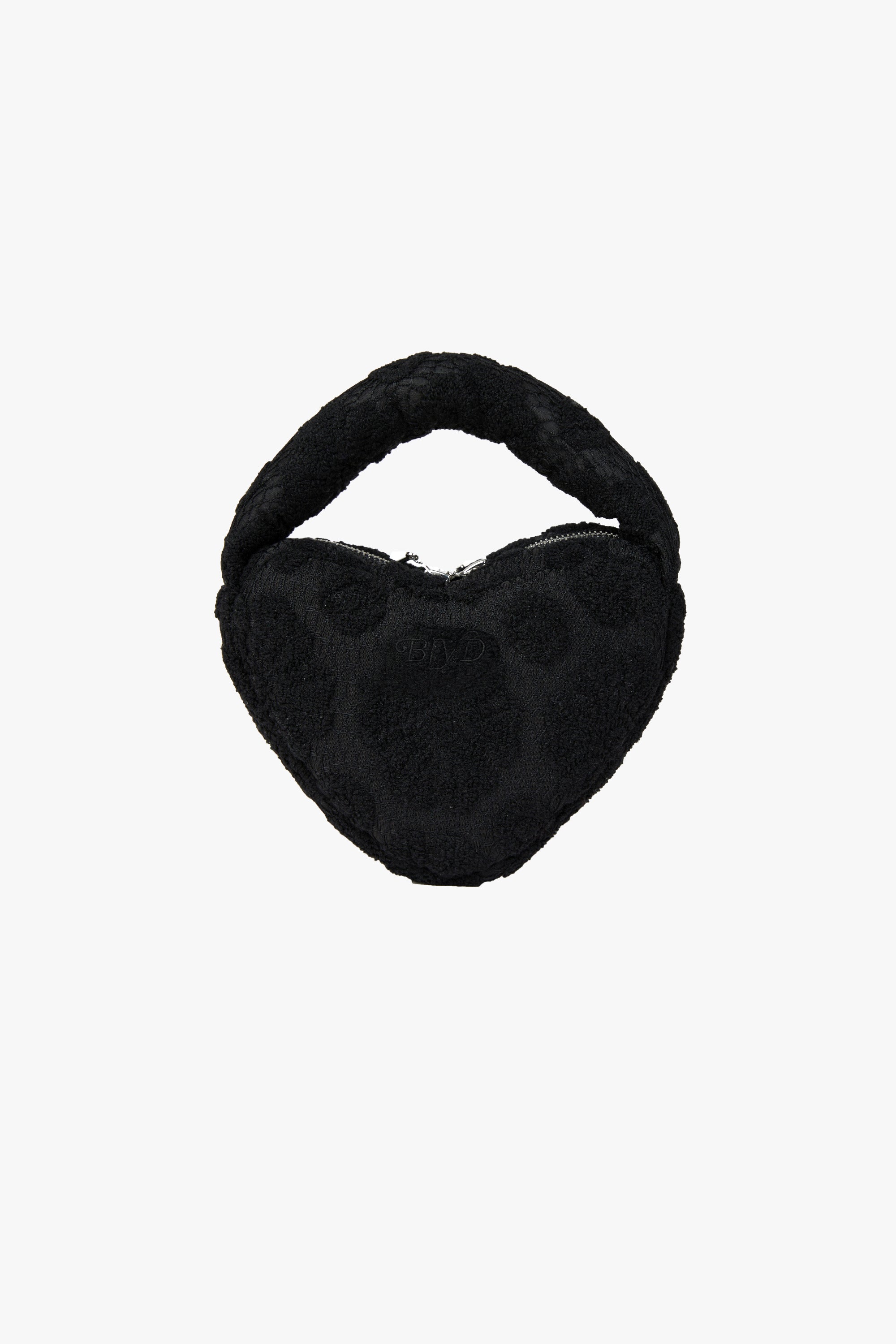 Marshmallow Heart Clutch in Blackberry
