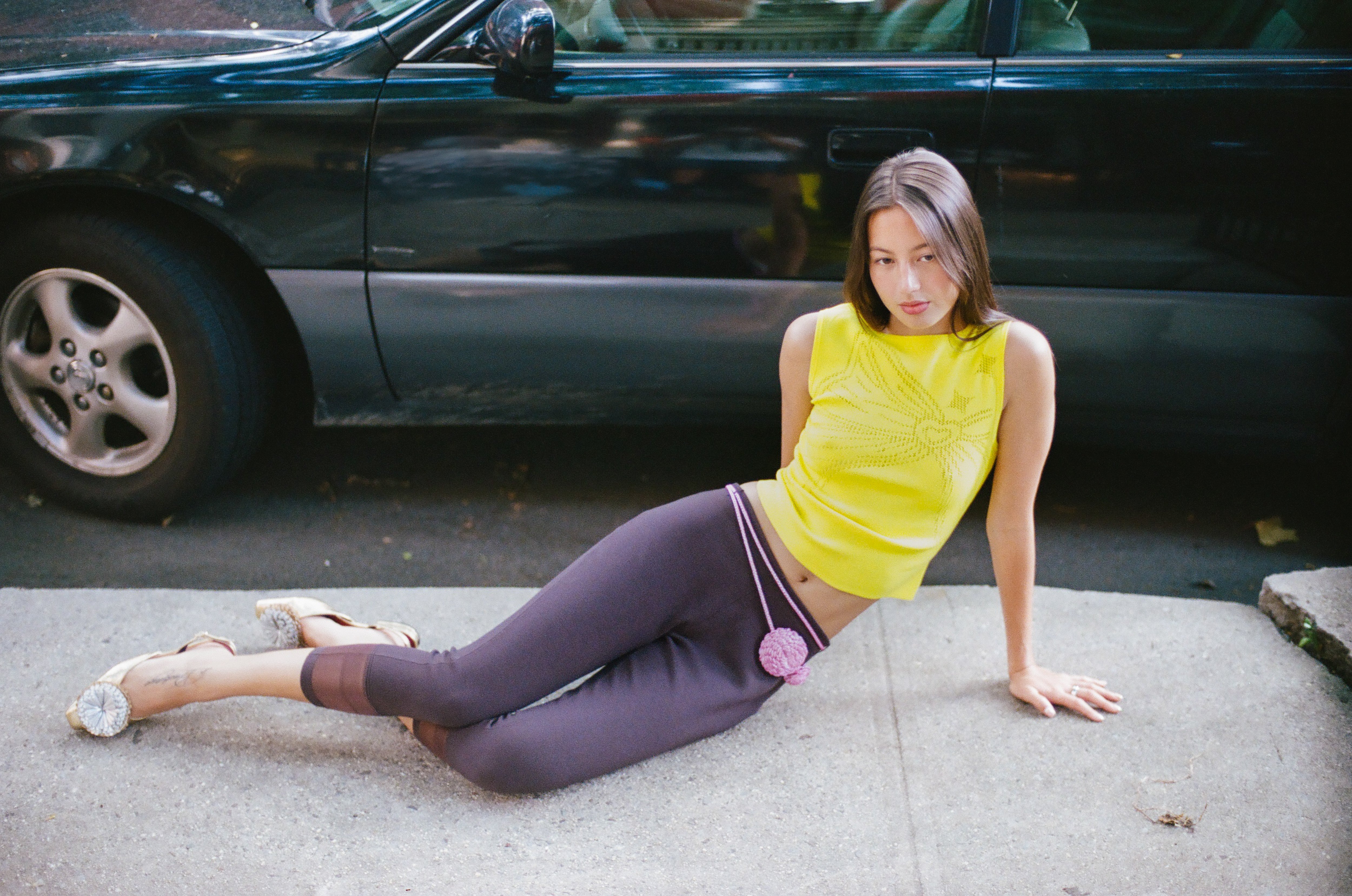 The Whisper Capri Pant in Brown