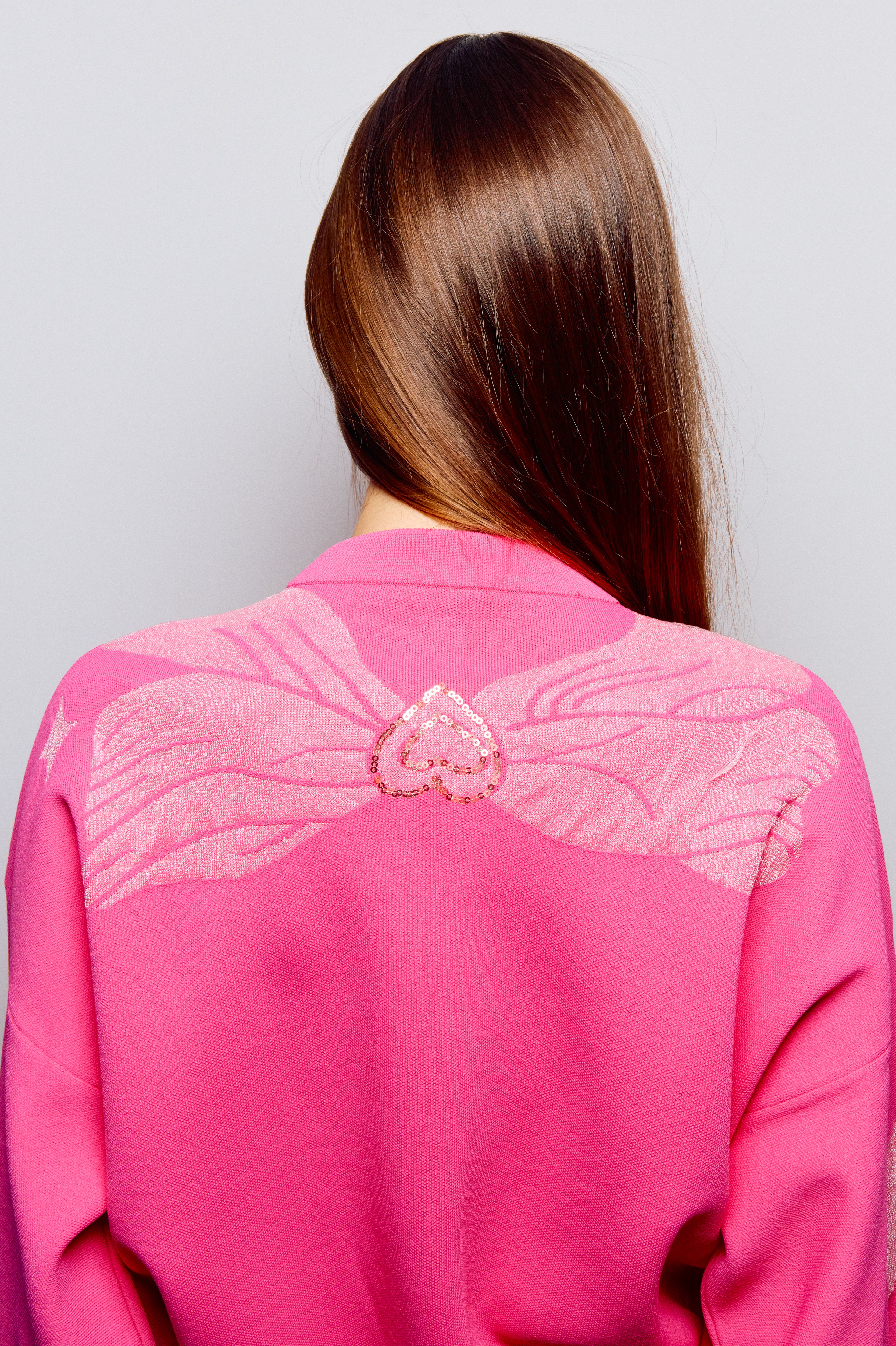 The Bow Cardigan in Hot Pink (Pre Order)