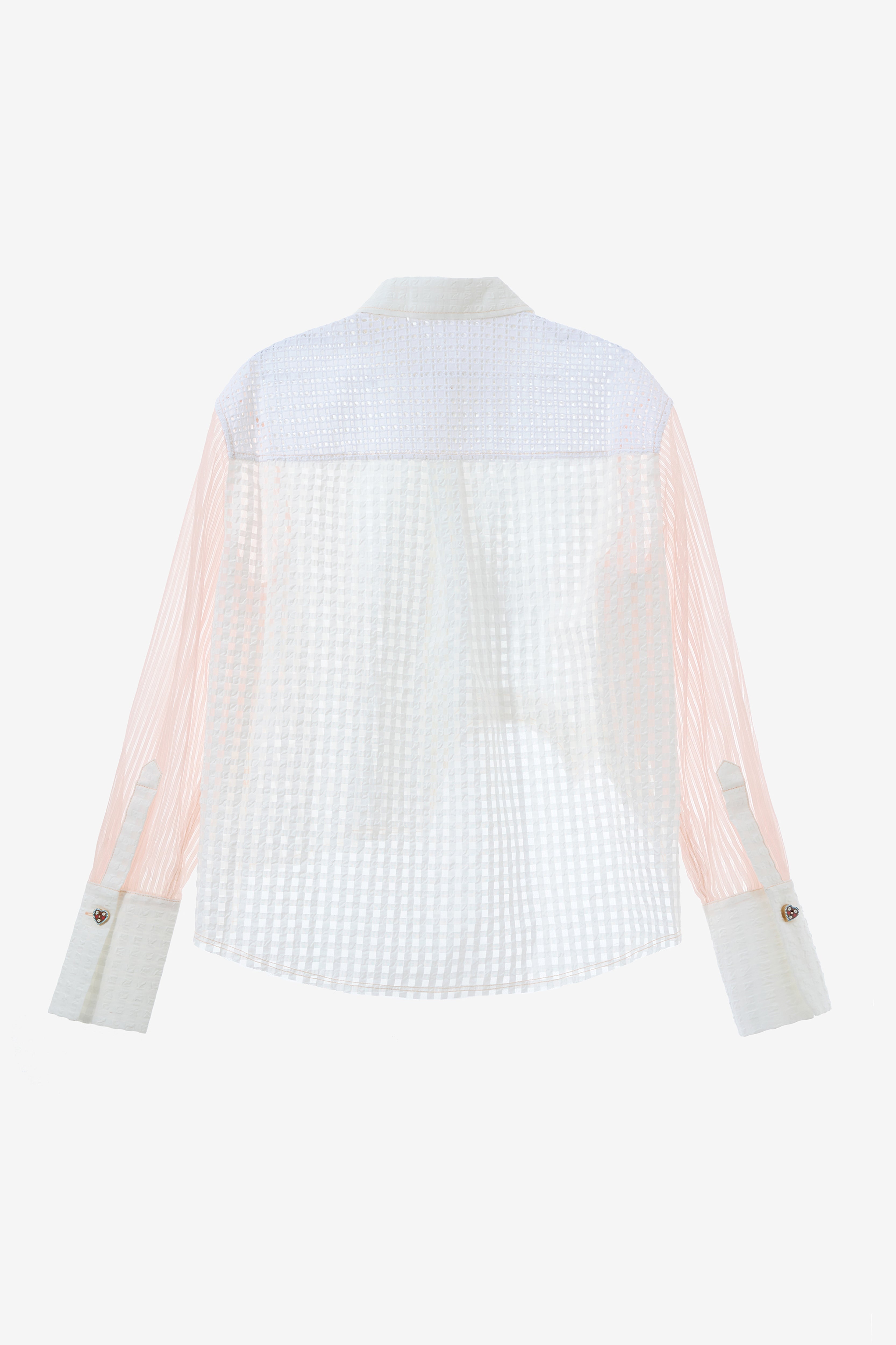 "I HEART U 2" Button Up- Checker & Stripes