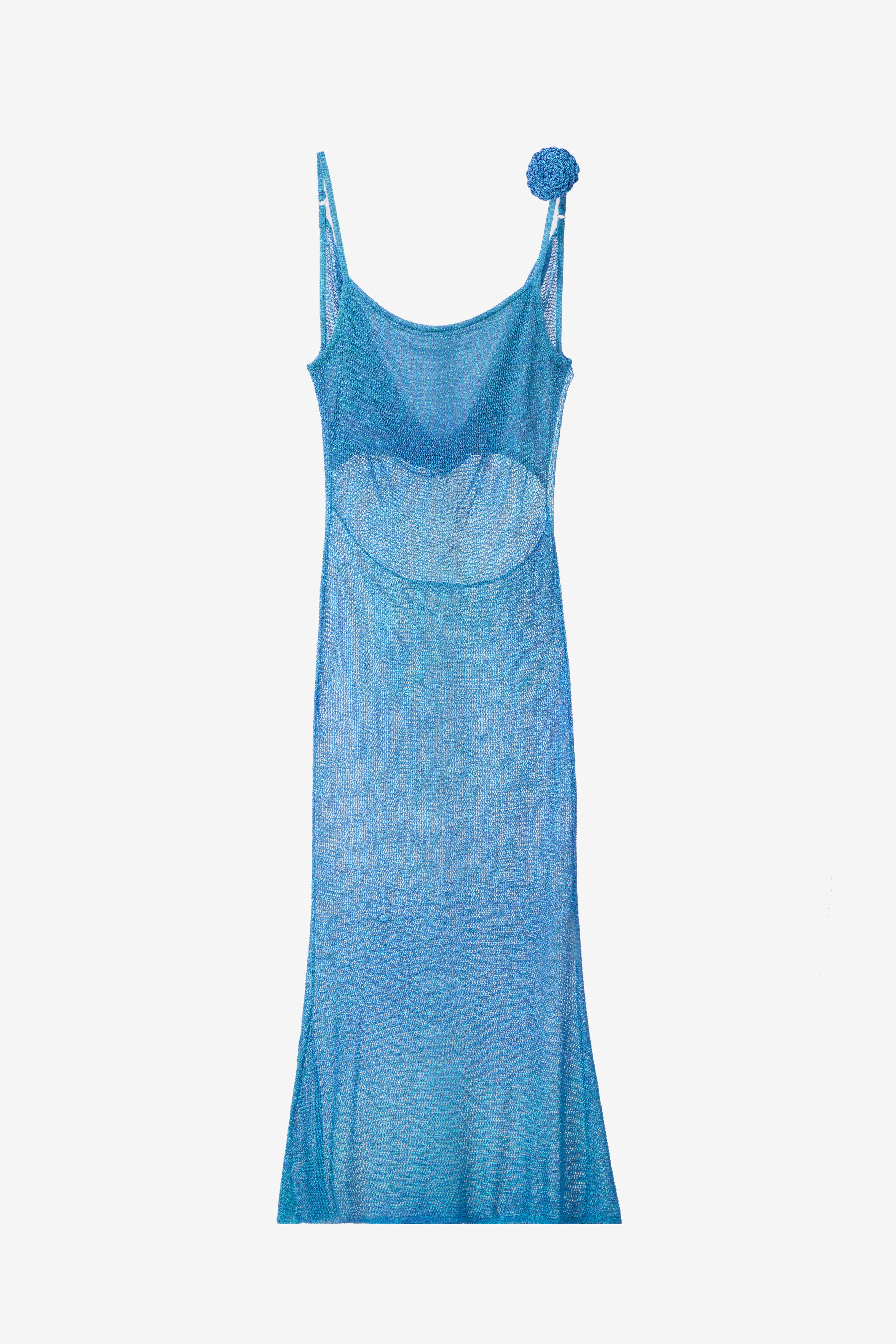 The Galaxy Cowl Back Dress in Twilight