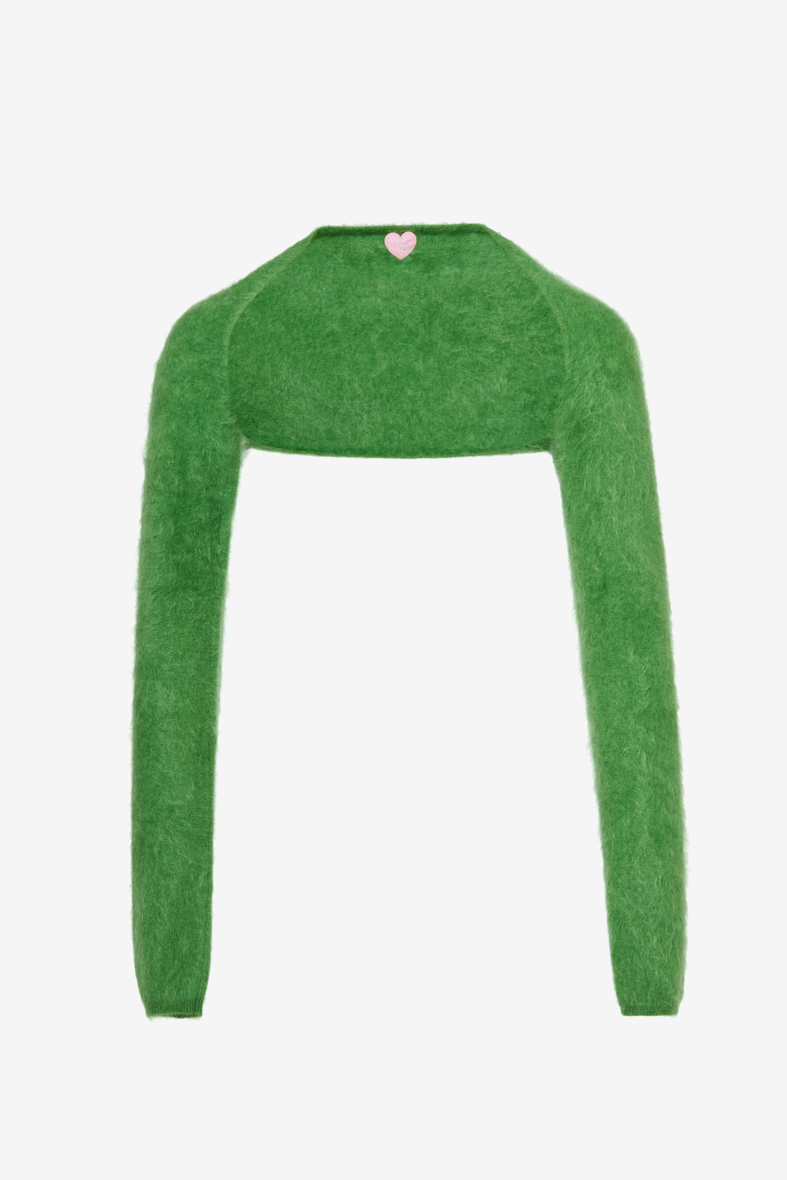 Hairy Cashmere Sleeves - Wasabi