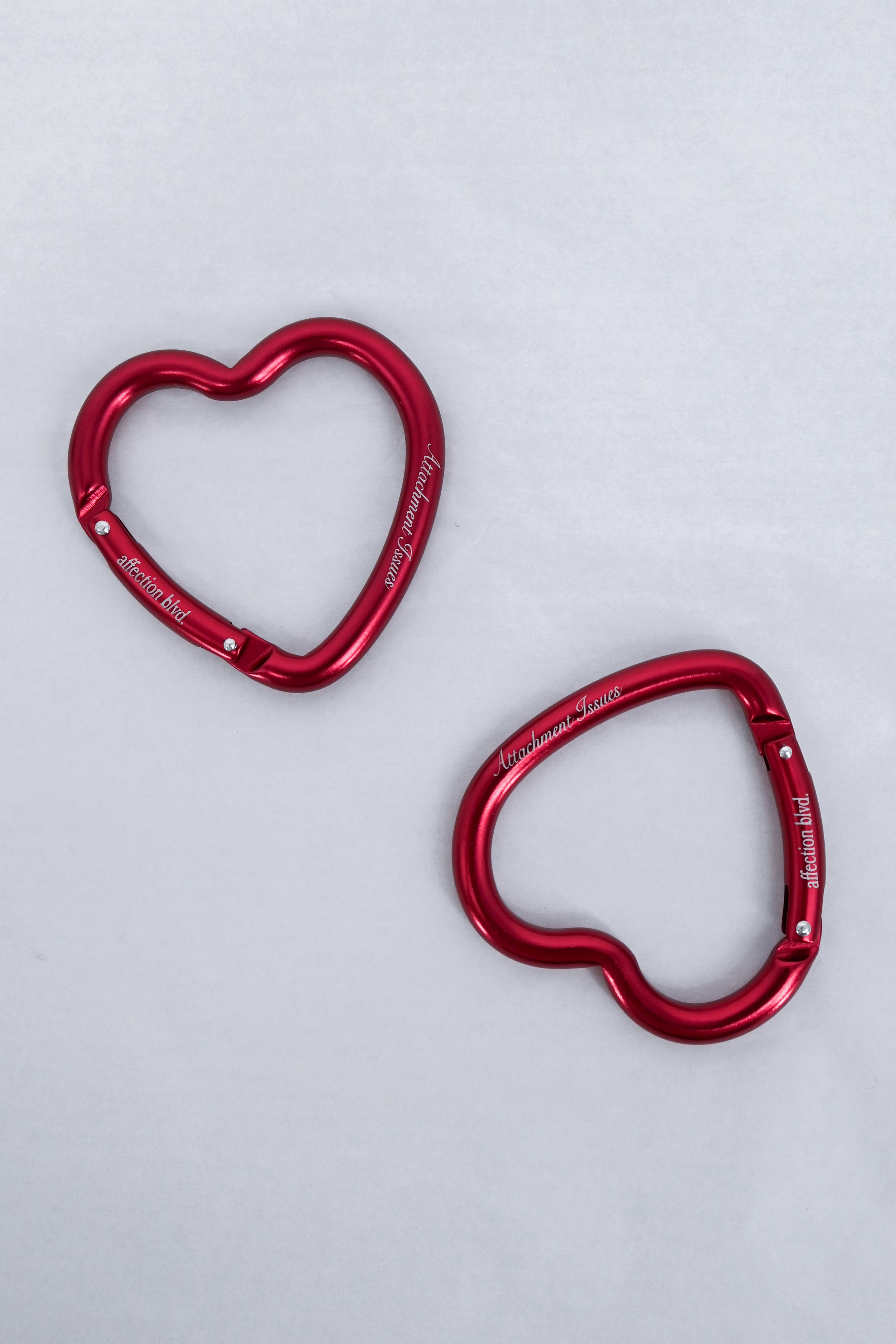 Attachment Issues Heart Carabiner