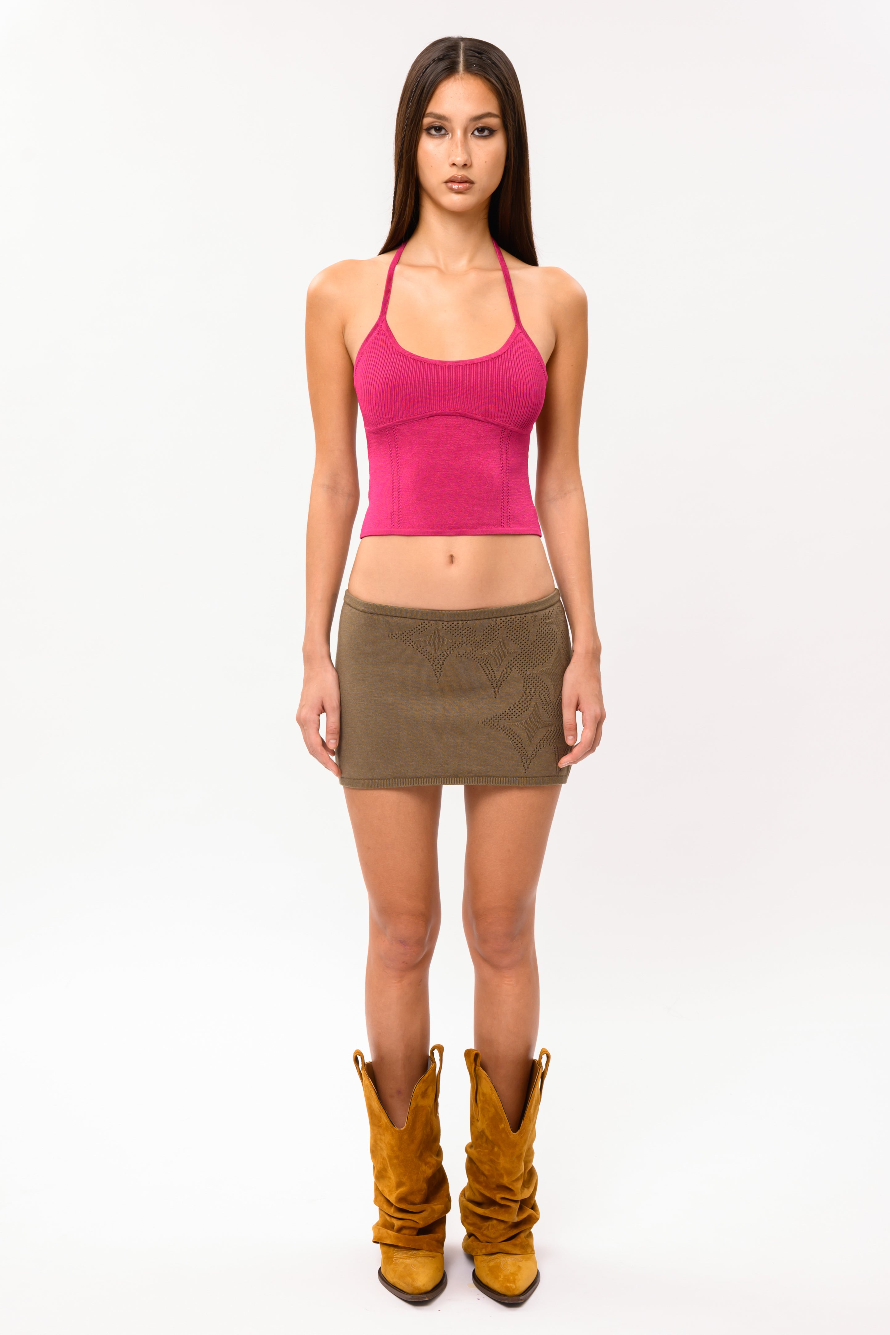 Stars Halter in Hibiscus
