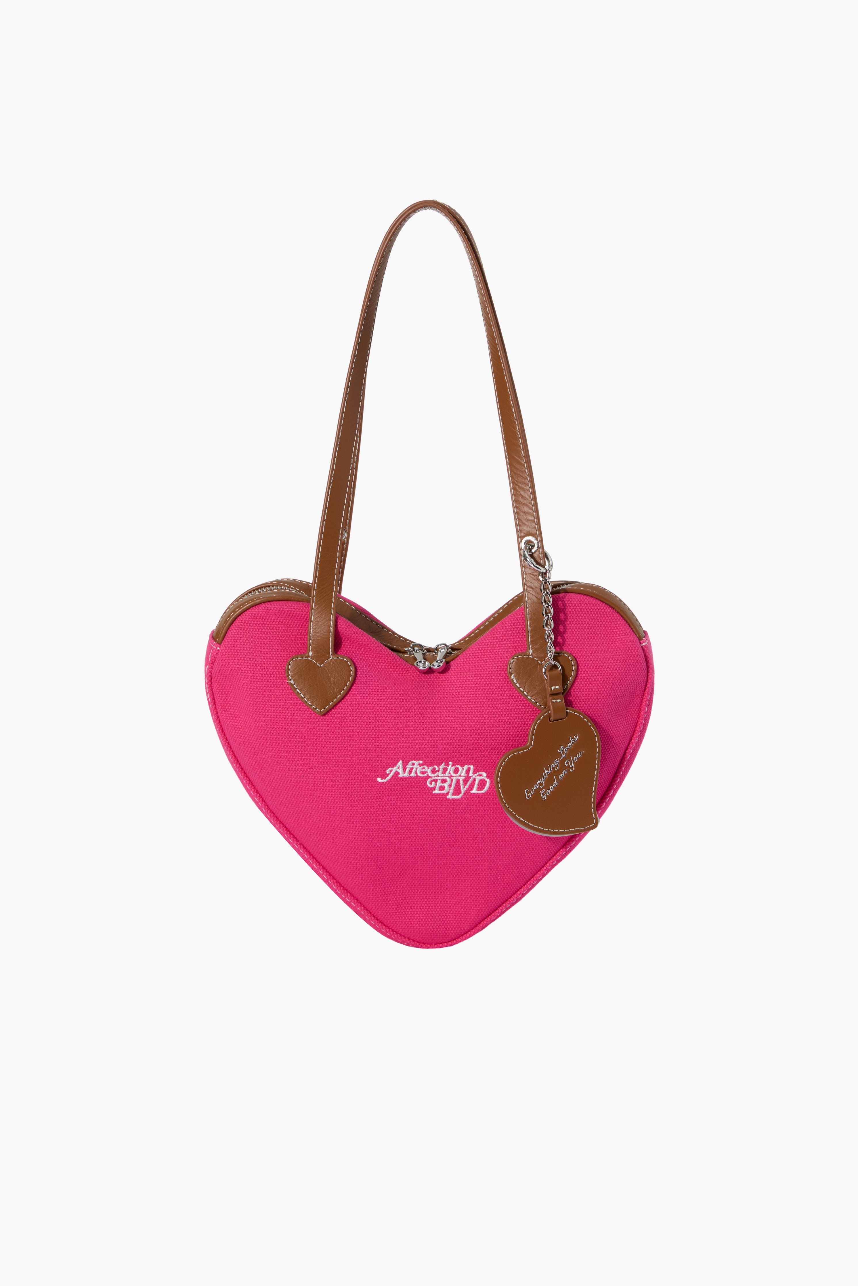 Little Heartbreaker with Leather (Hot Pink) + Mirror Charm