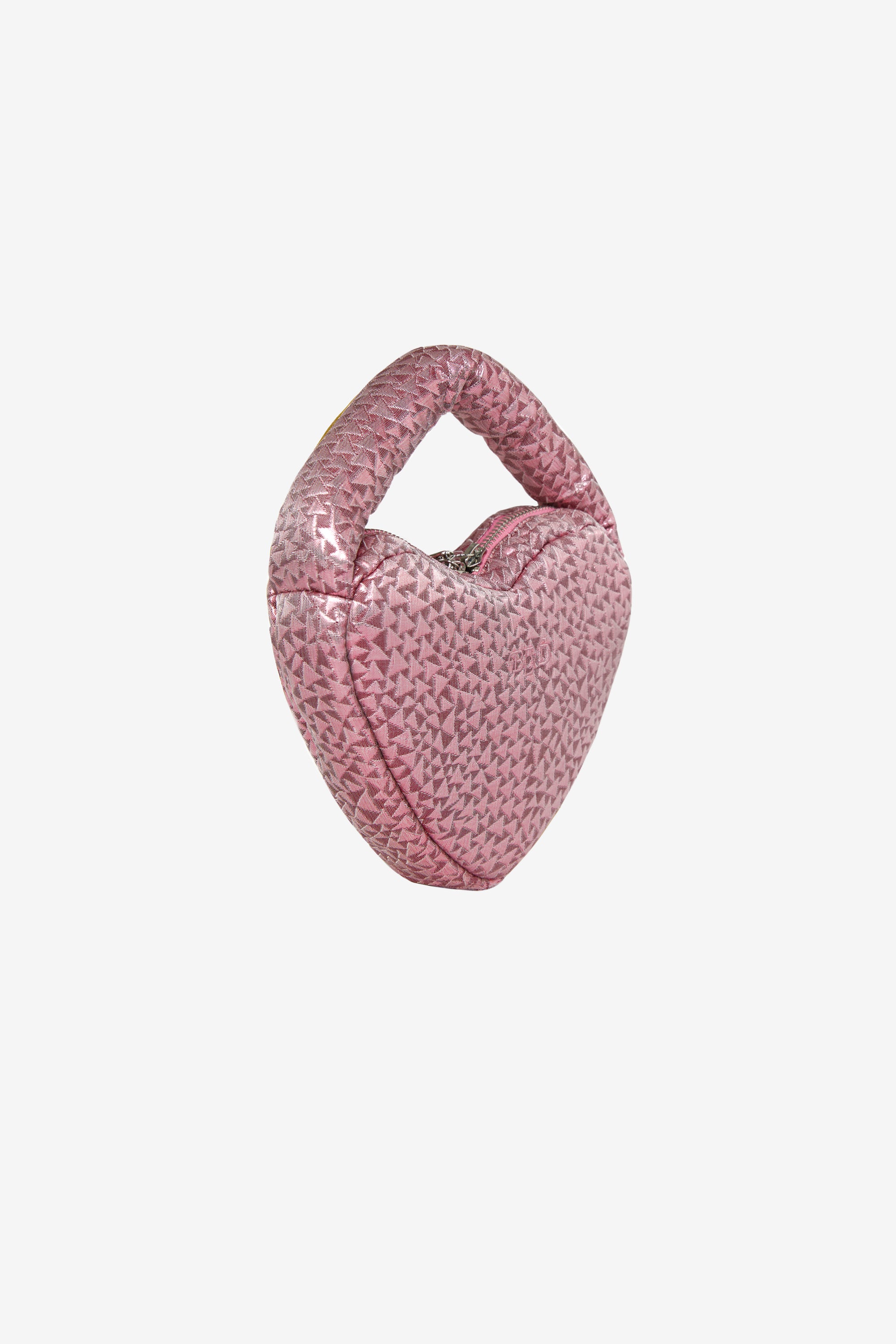 Marshmallow Heart Clutch in Pink Toblerone