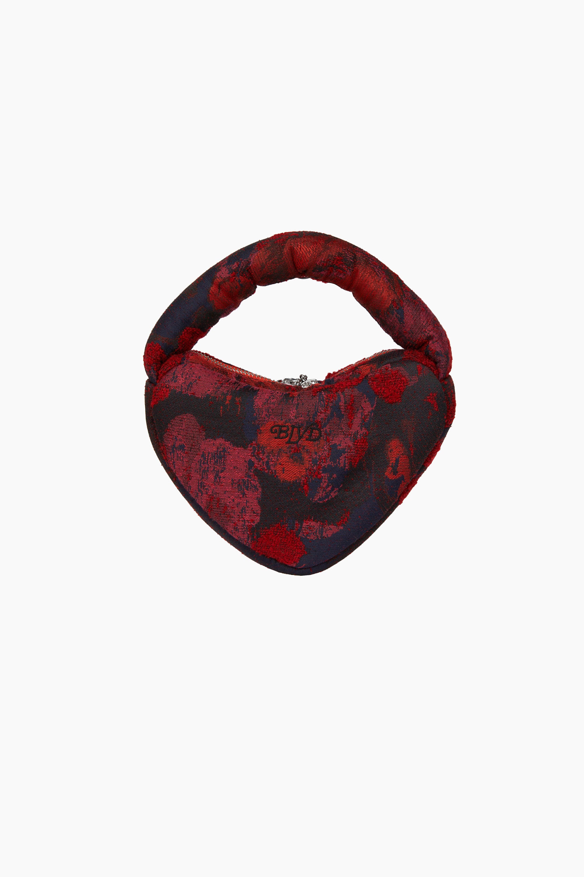 Marshmallow Heart Clutch in Blood Orange