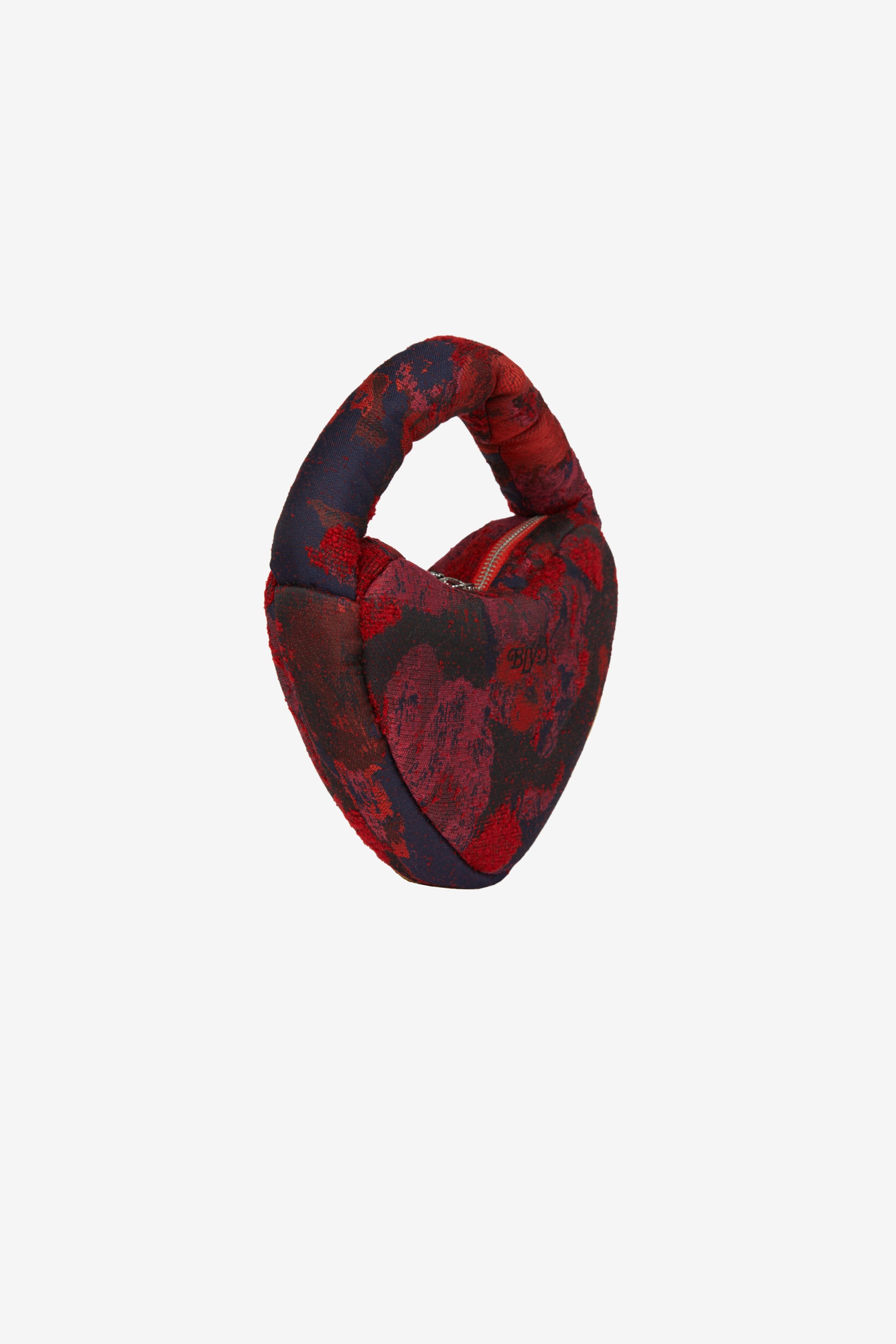 Marshmallow Heart Clutch in Blood Orange
