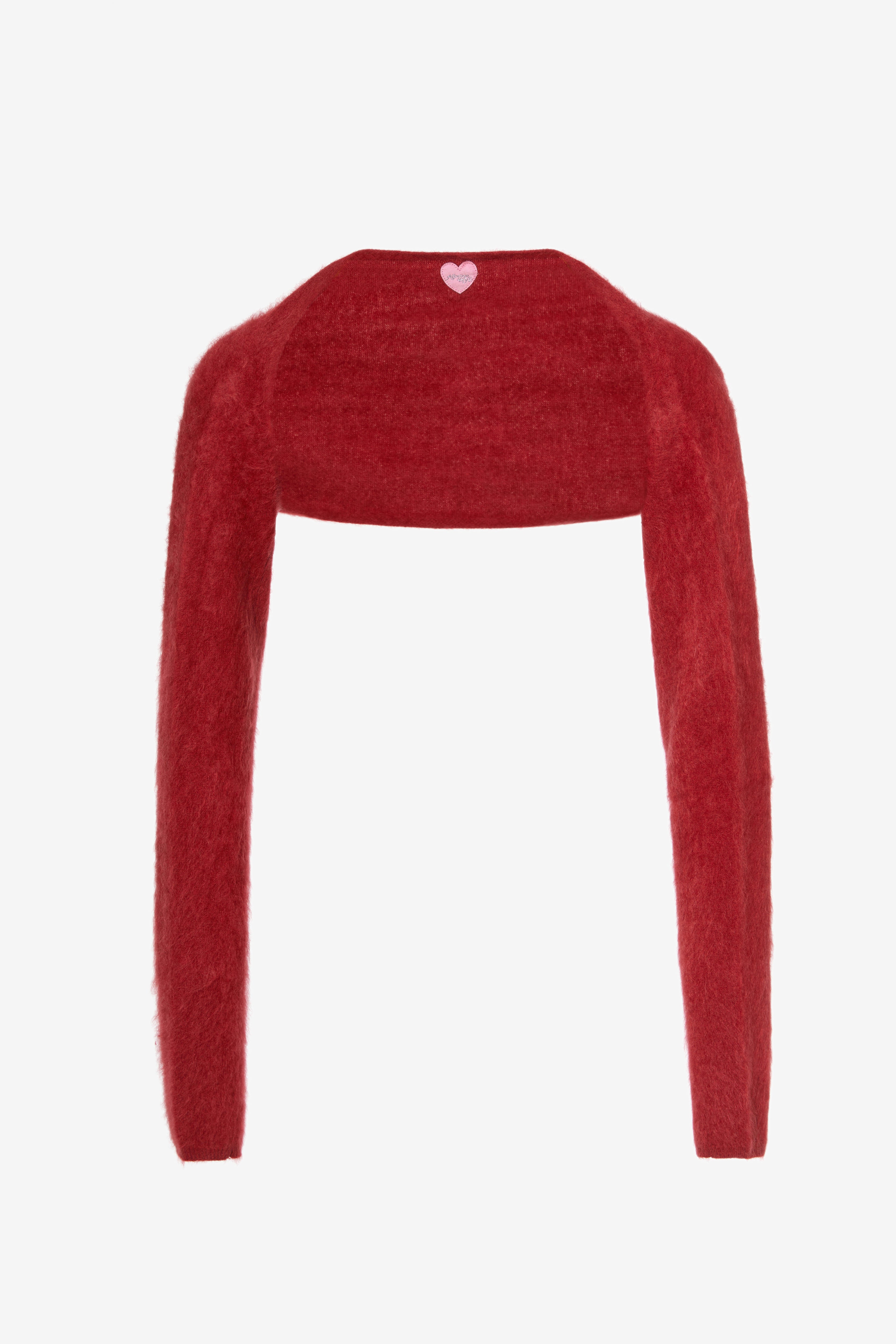 Hairy Cashmere Sleeves - Pomegranate