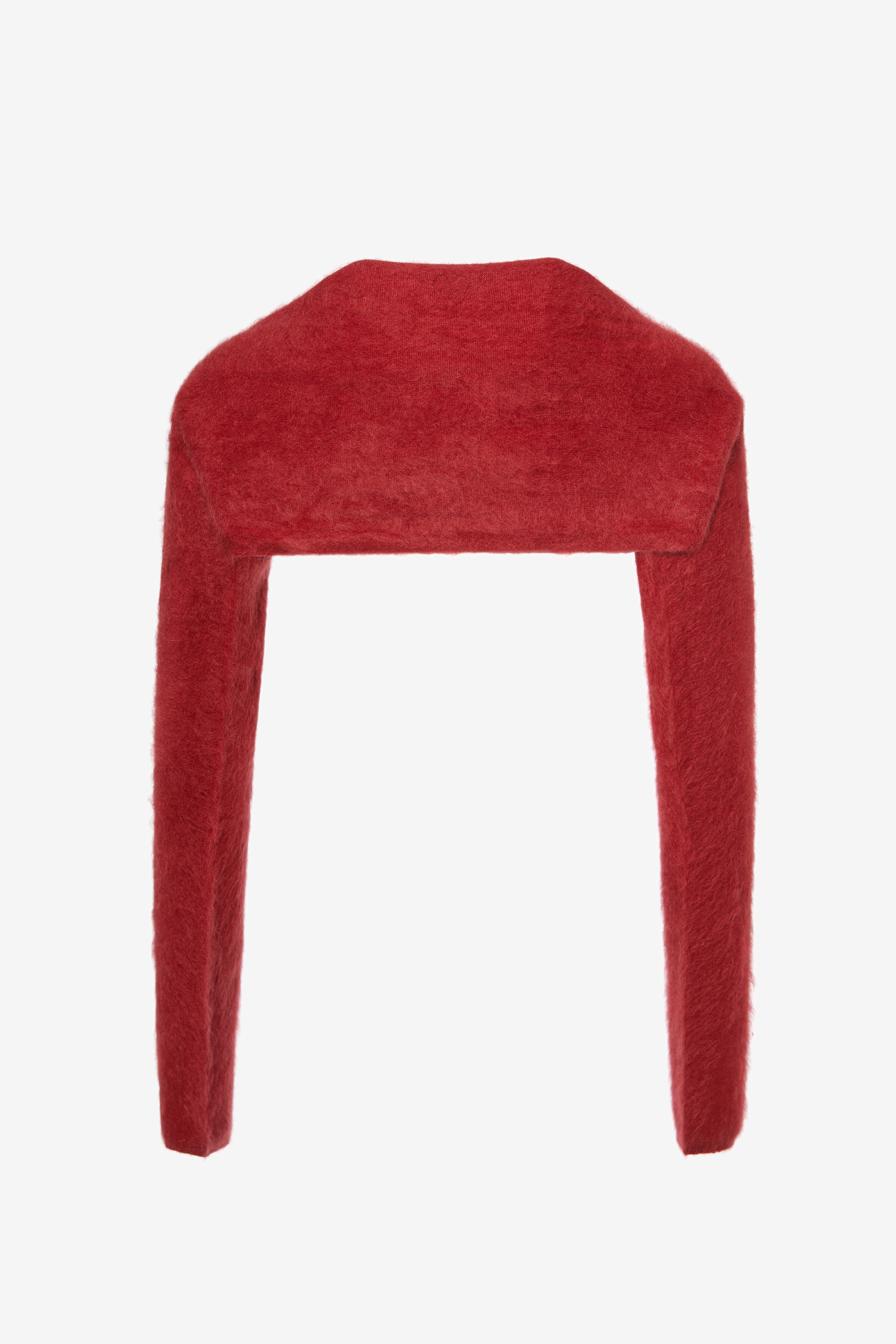 Hairy Cashmere Sleeves - Pomegranate