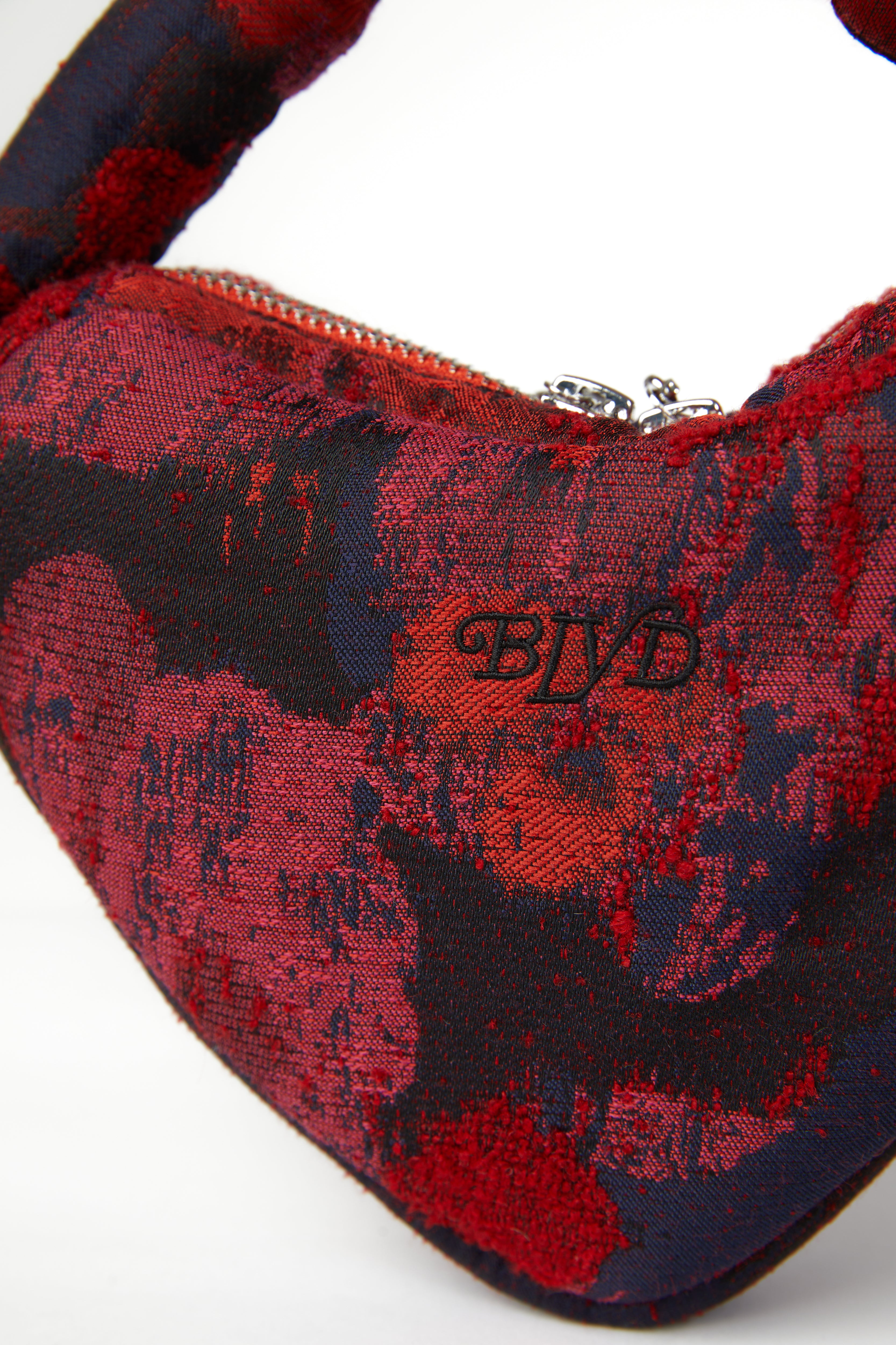 Marshmallow Heart Clutch in Blood Orange