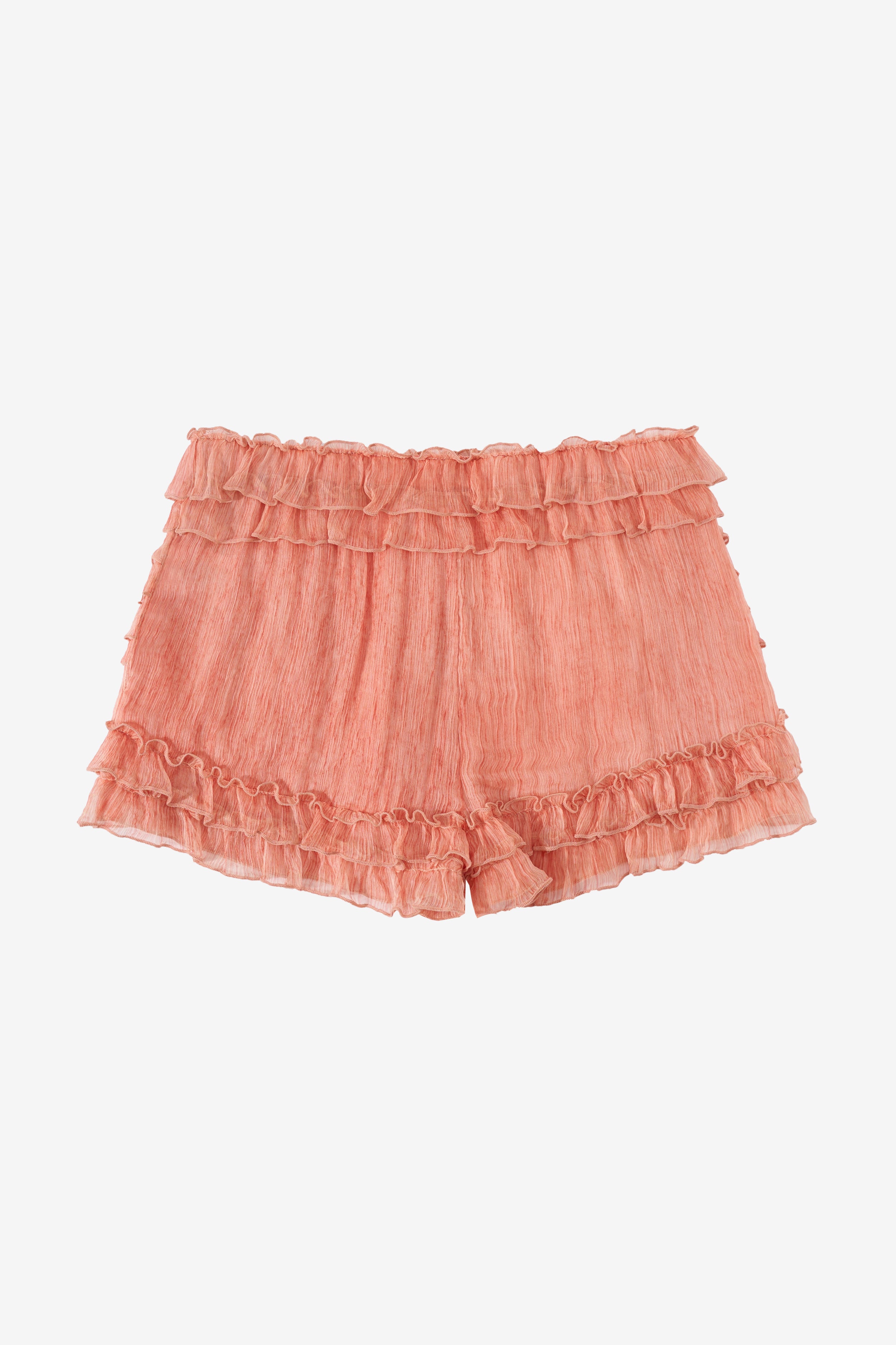 Springs Ruffle Silk Shorts