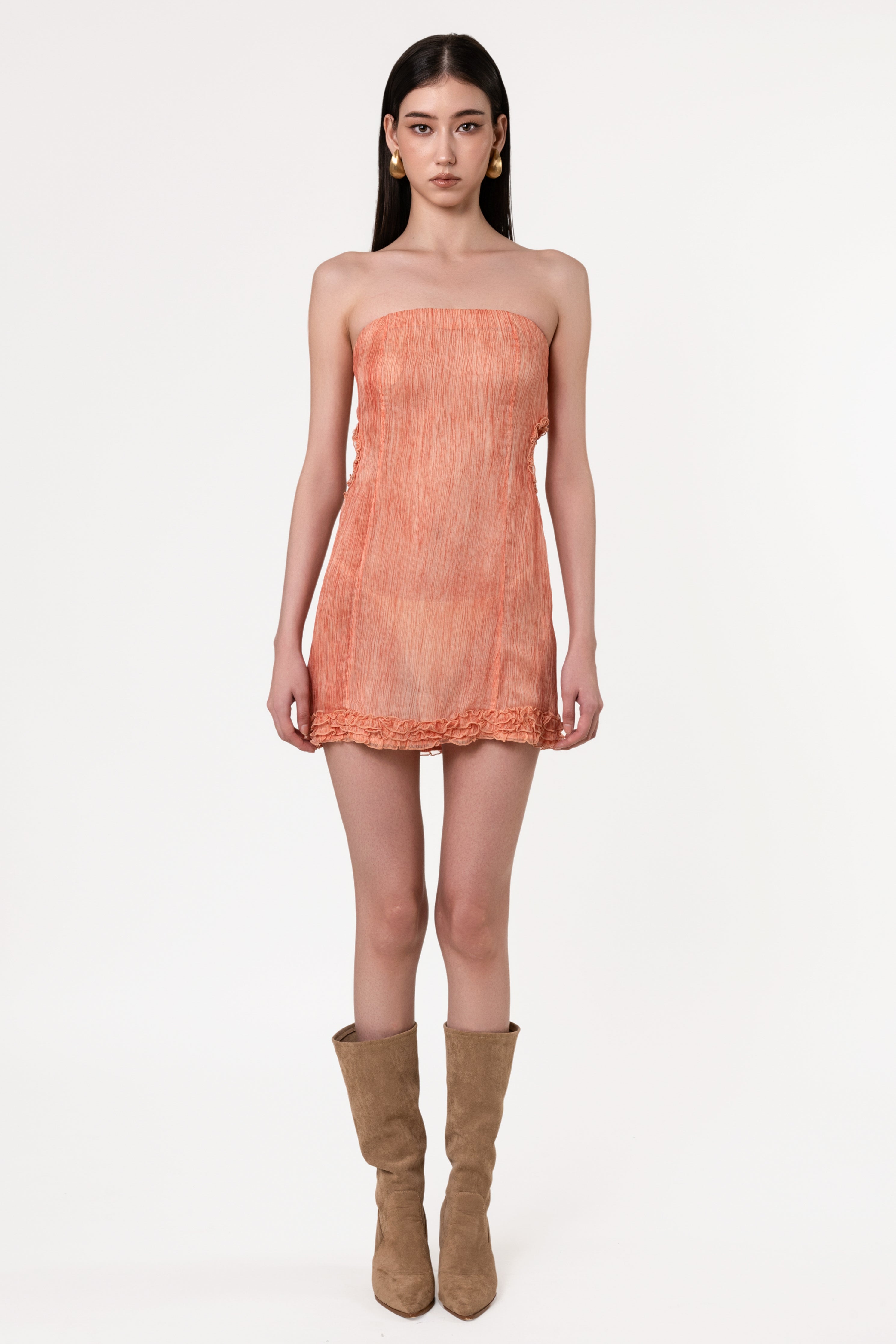 Springs Double Heart Silk Dress