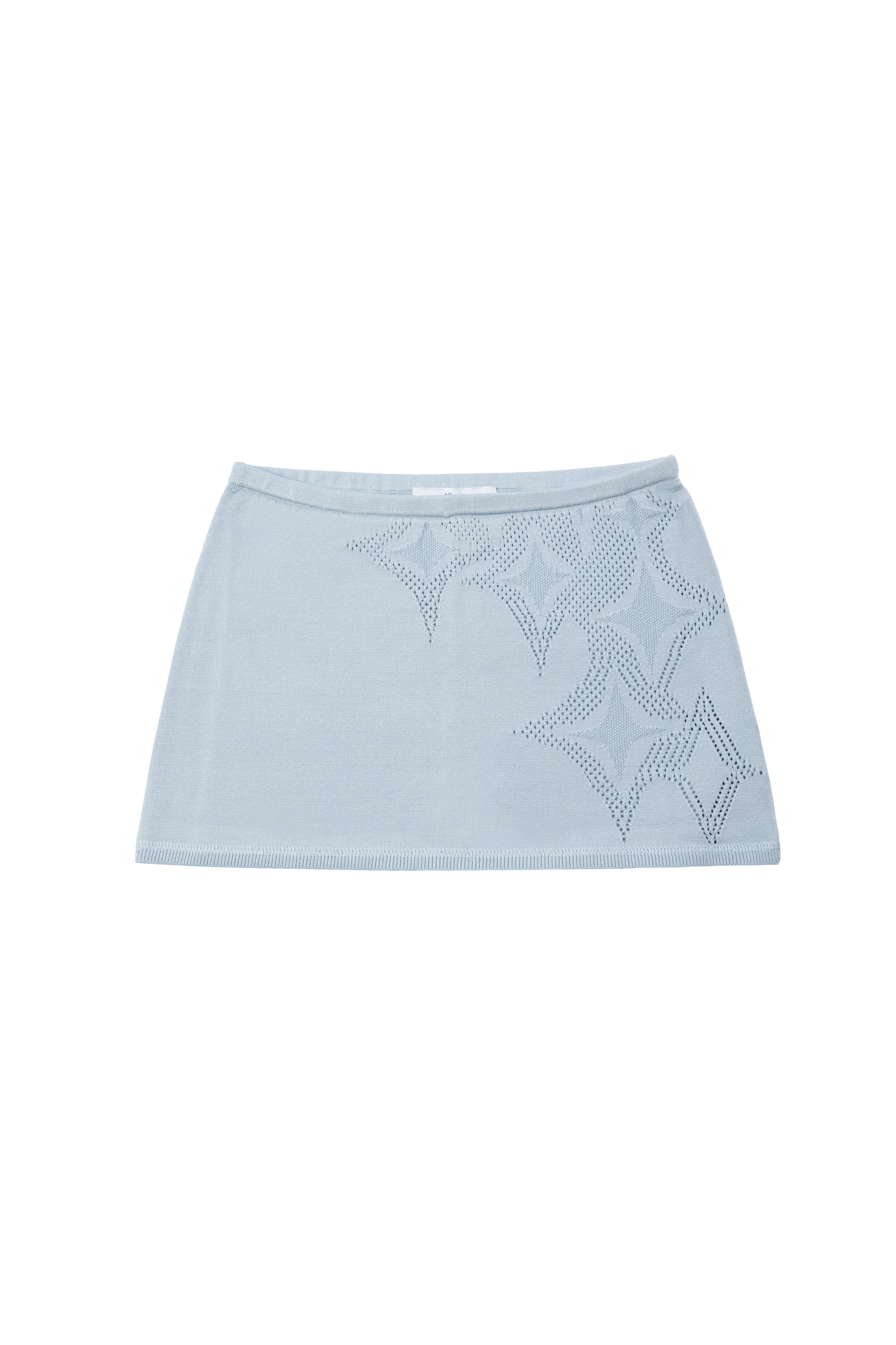 Stars Skirt in Powder Blue