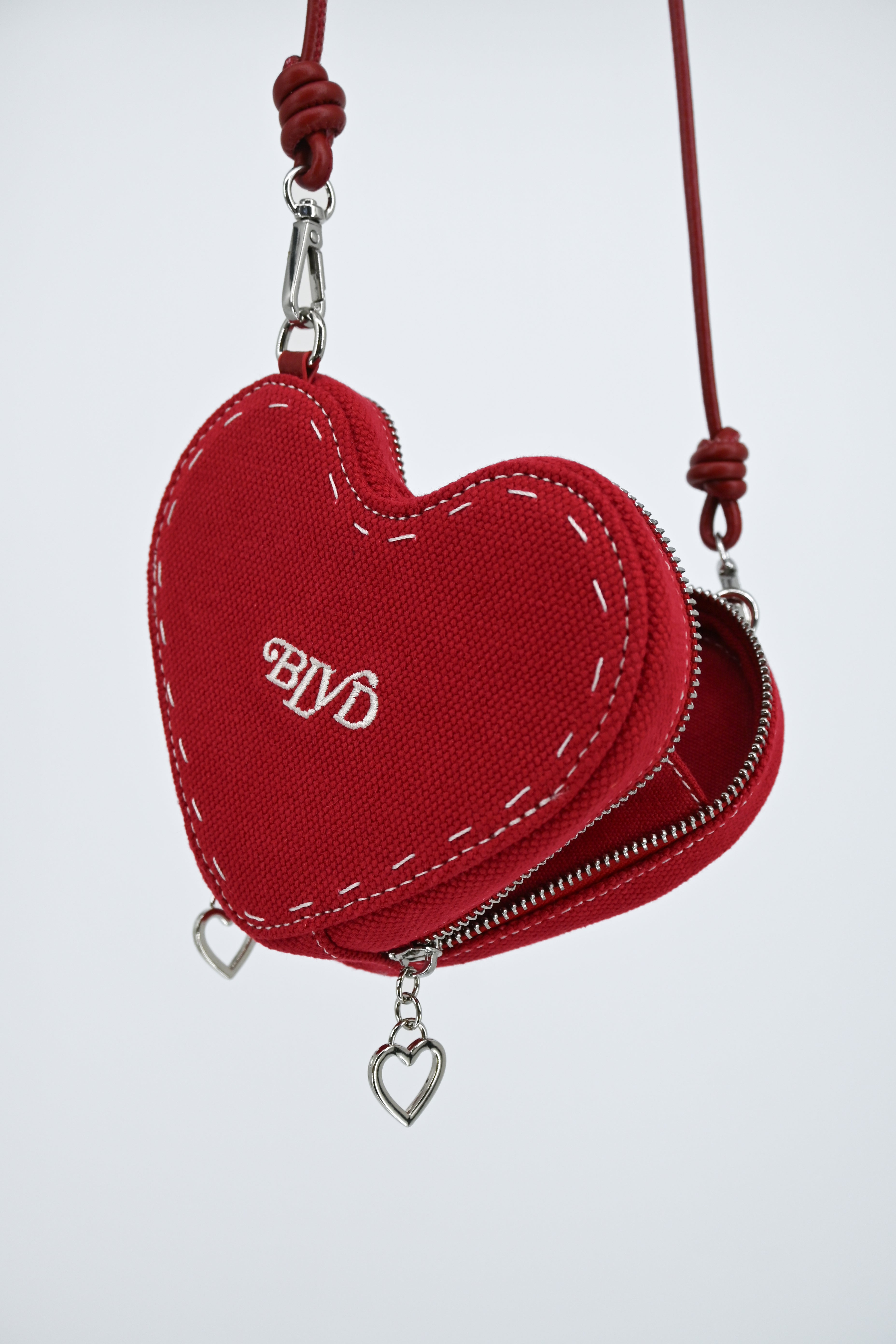 Sweet Heart Box Bag in Red