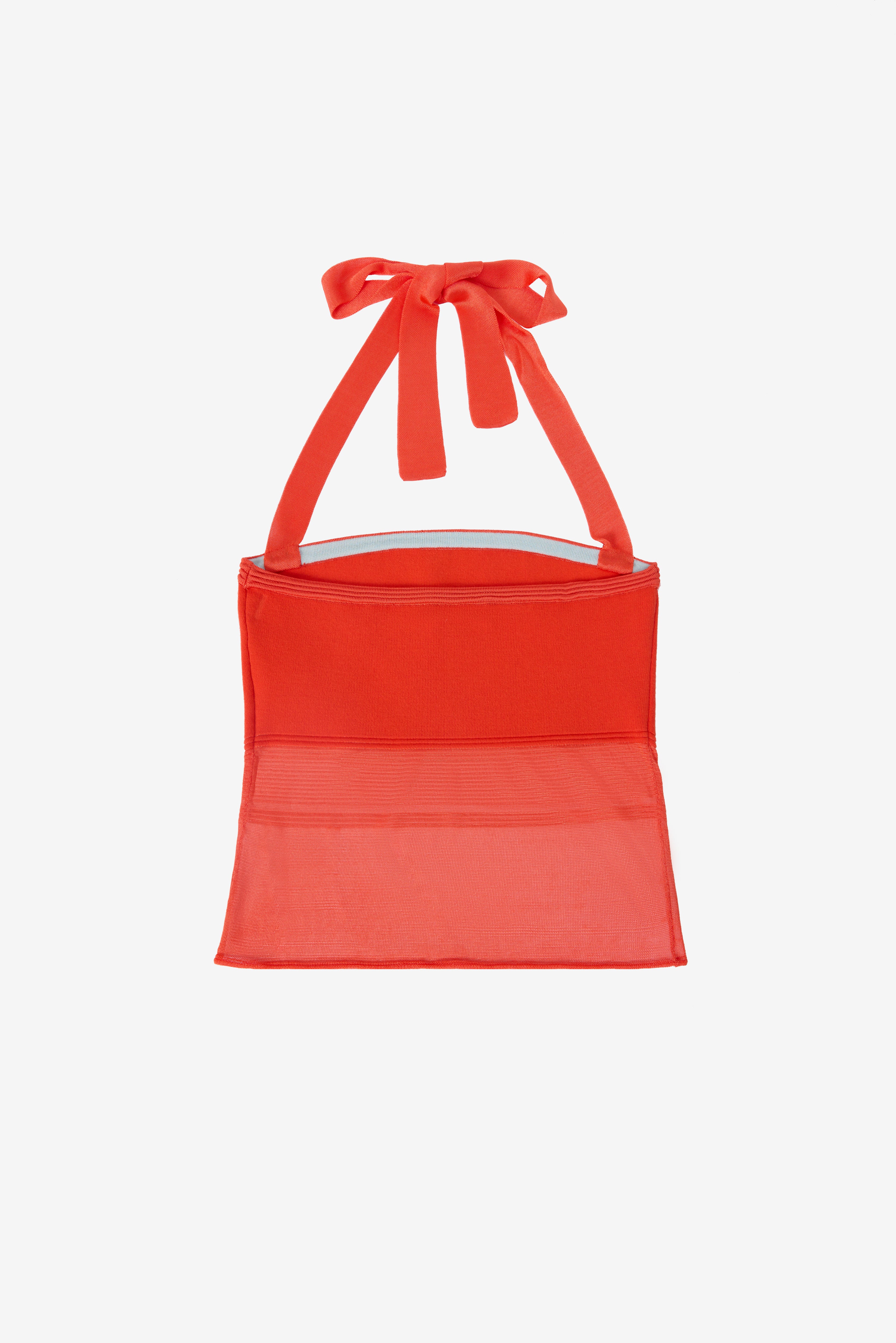 The Whisper Halter Top in Tomato