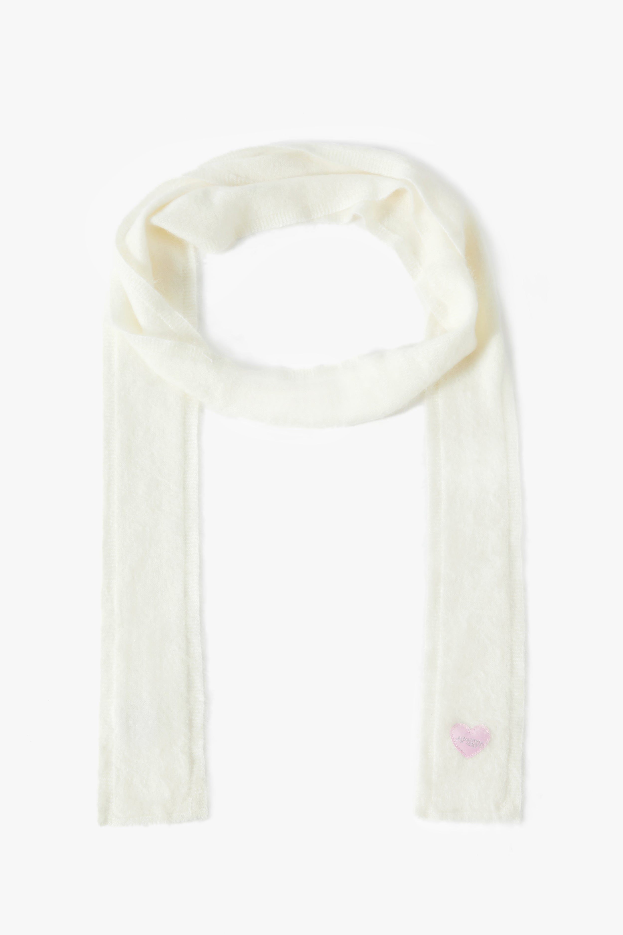 Hairy Cashmere Pocket Scarf - Milk