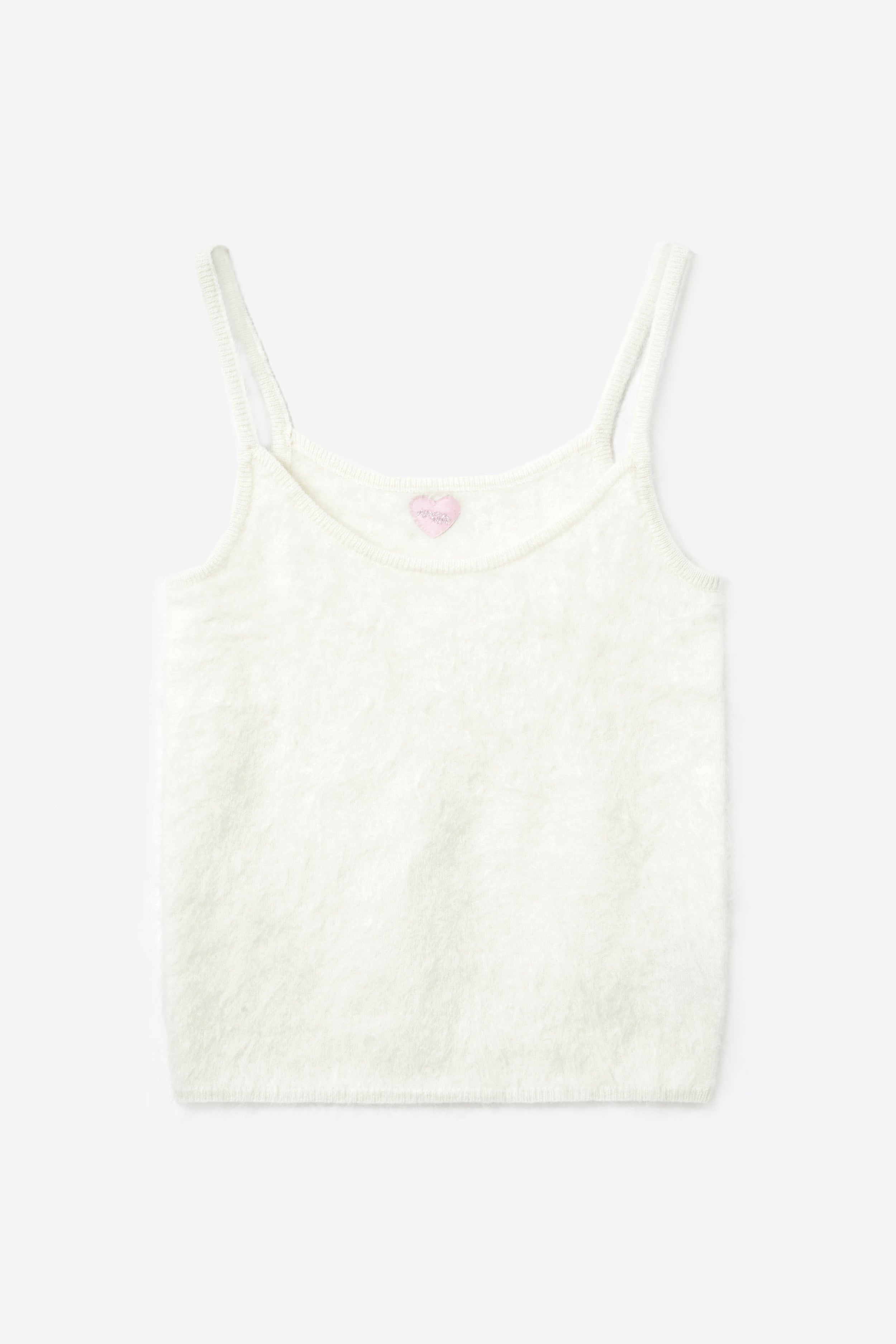 Hairy Cashmere Tank - Milk