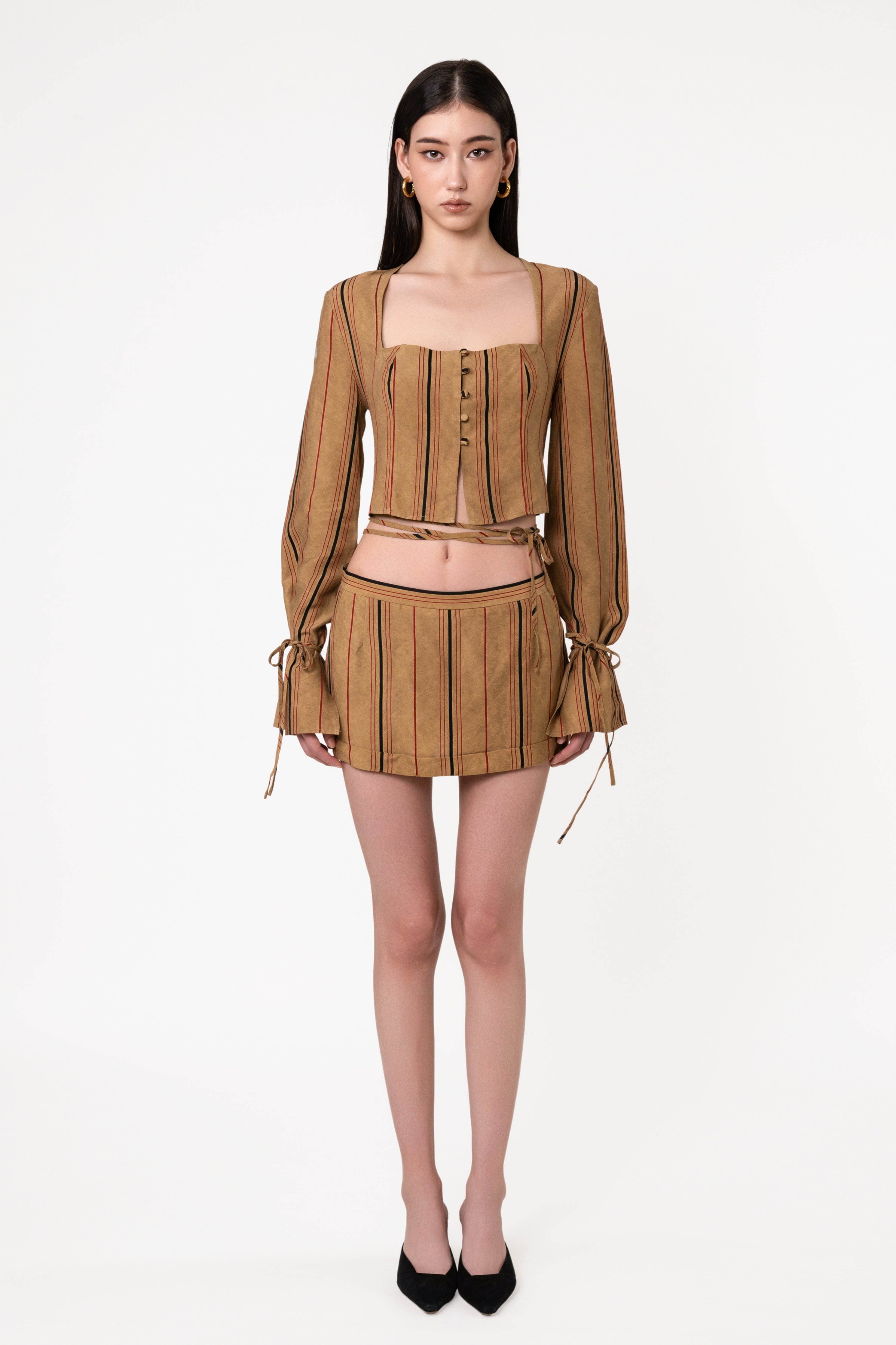 Woody Tie-Sleeve Top