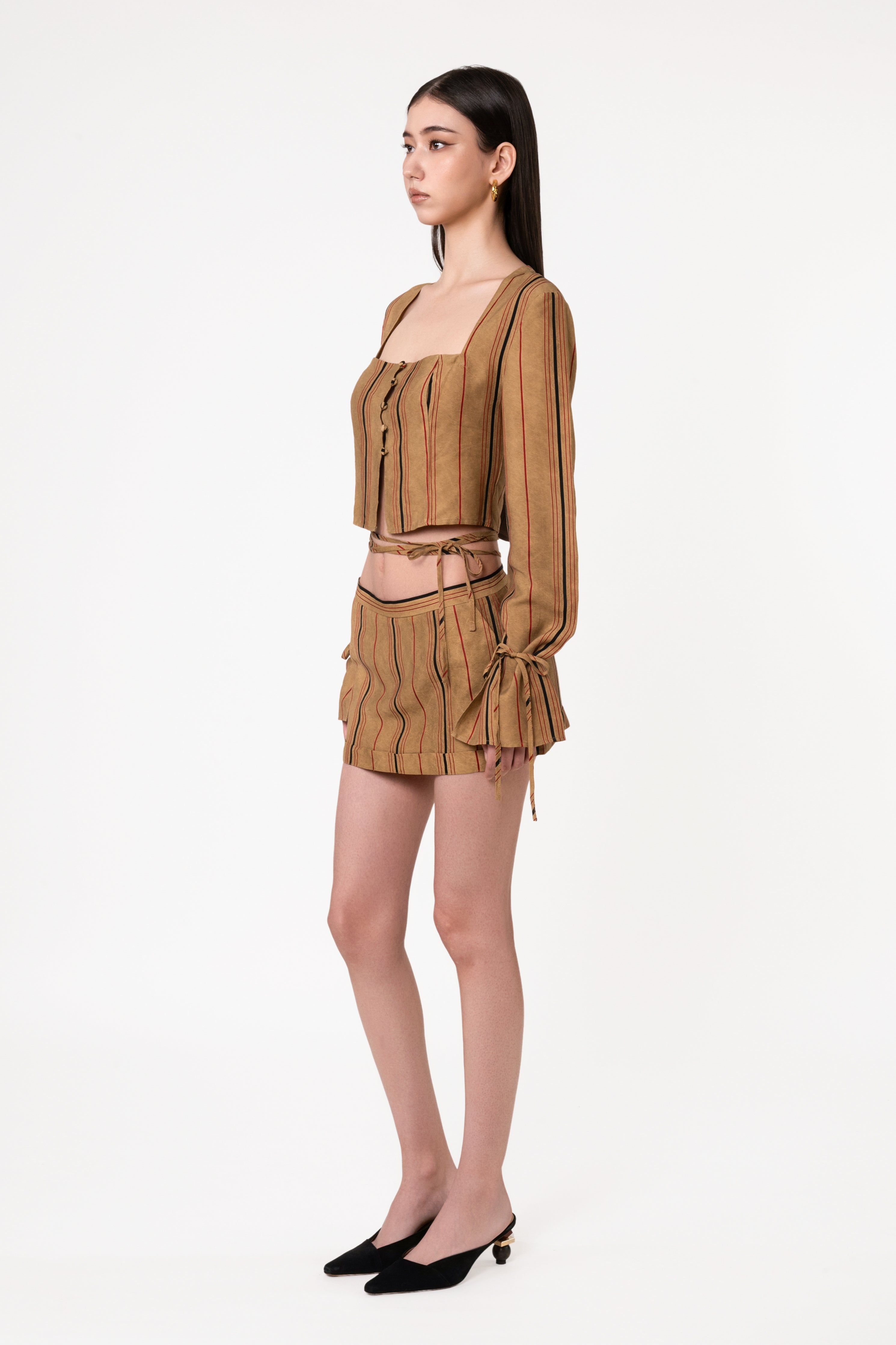 Woody Tie-Sleeve Top