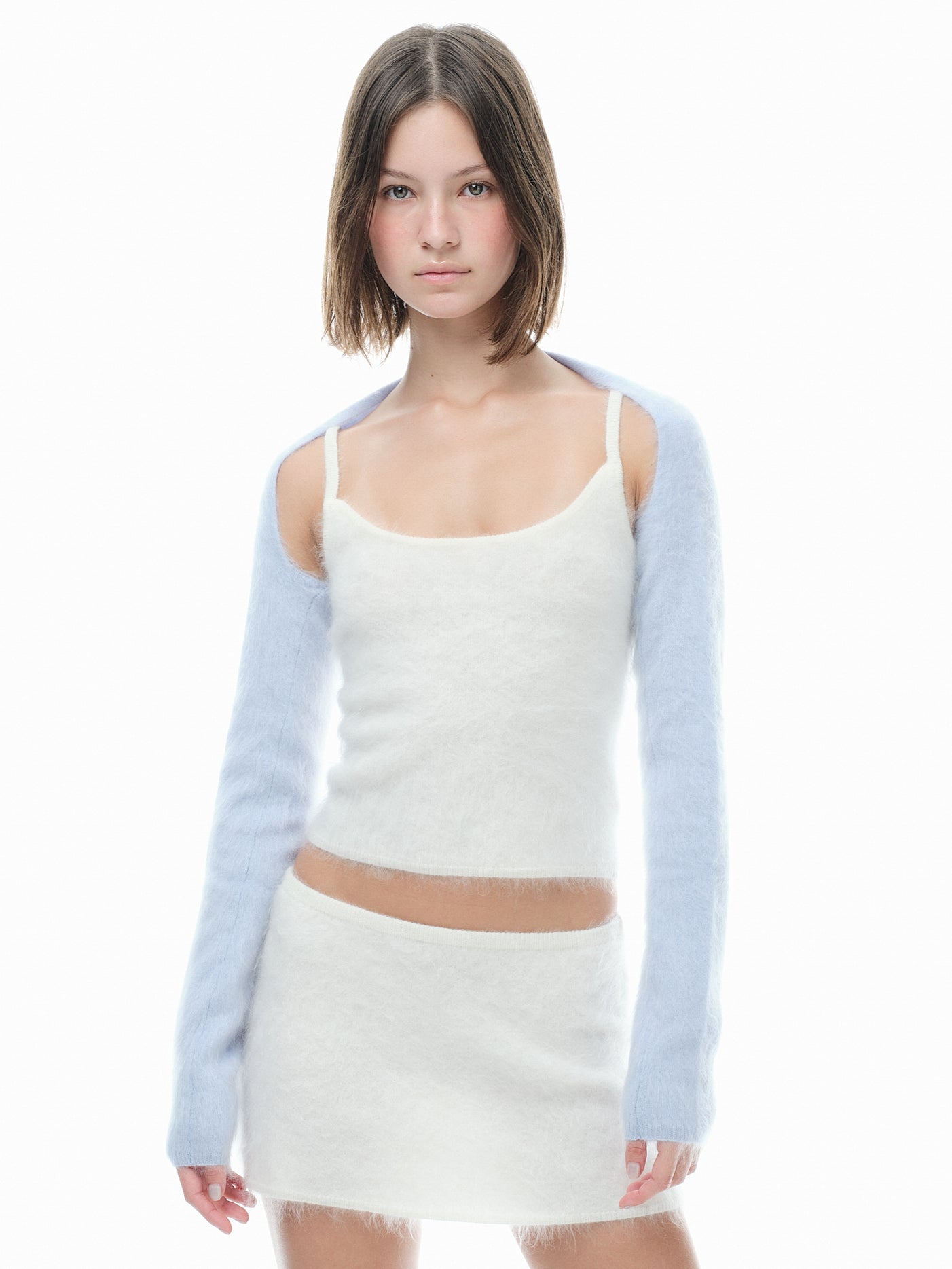 Hairy Cashmere Sleeves - Frost