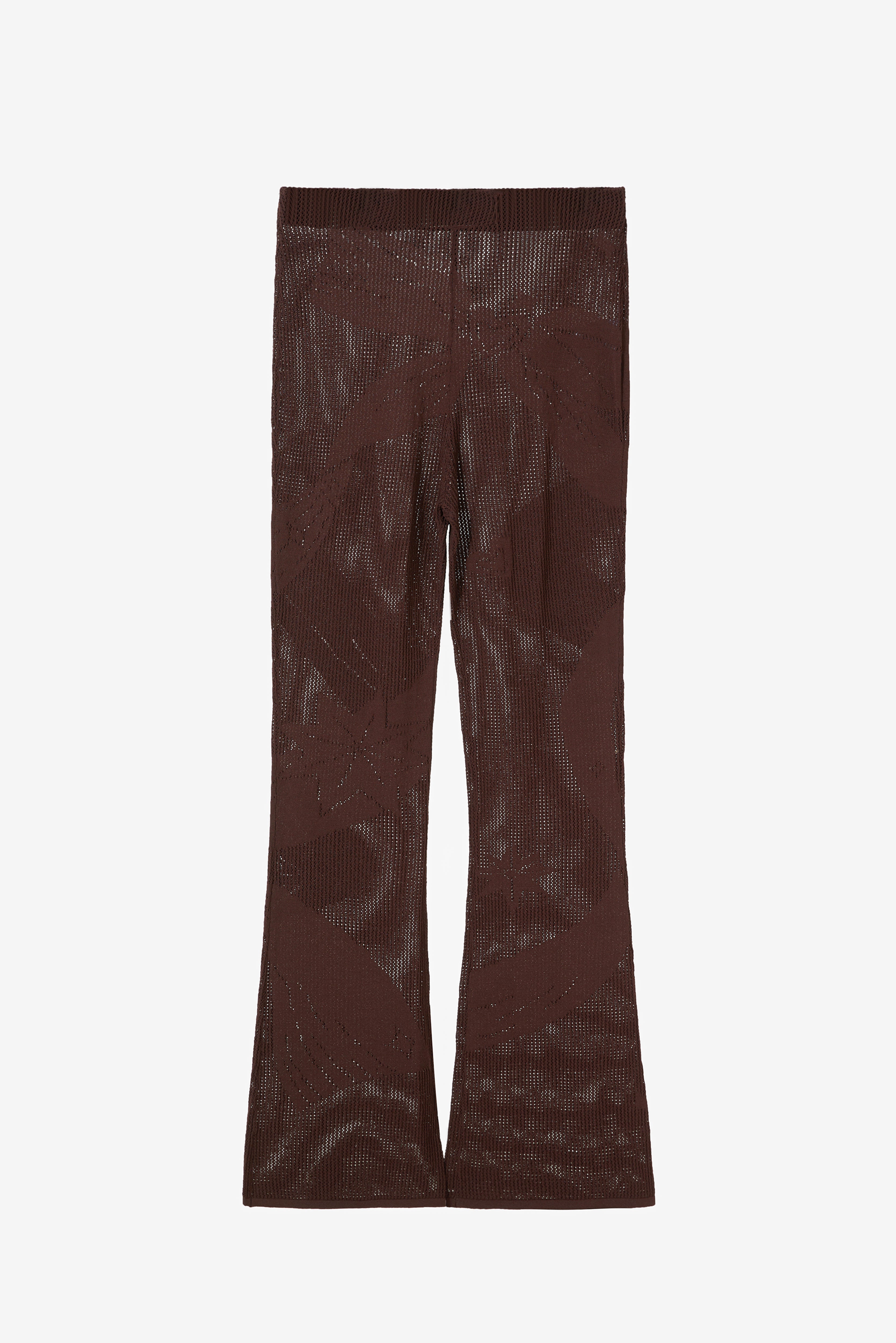 The Bow Mesh Pants in Mocha