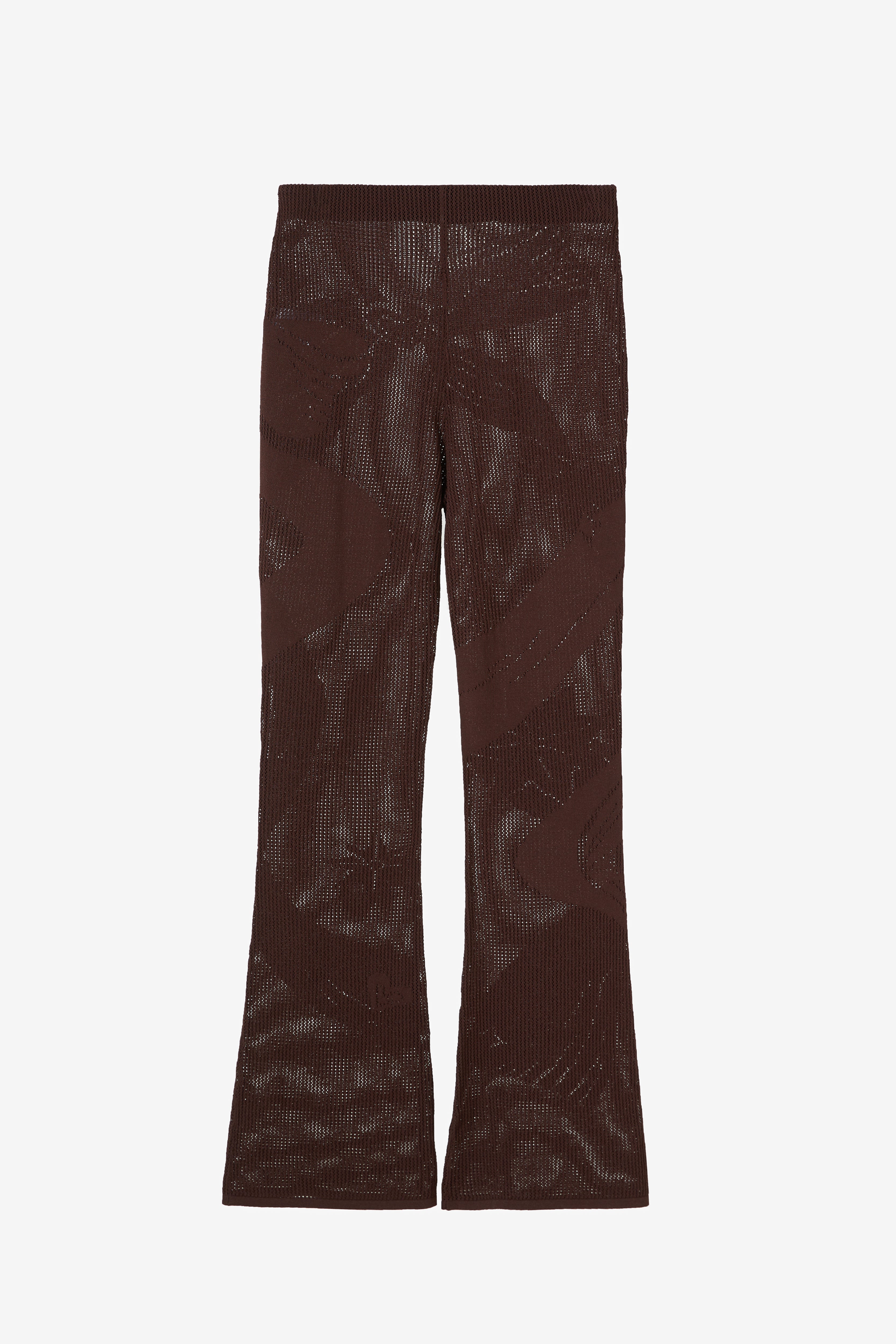 The Bow Mesh Pants in Mocha