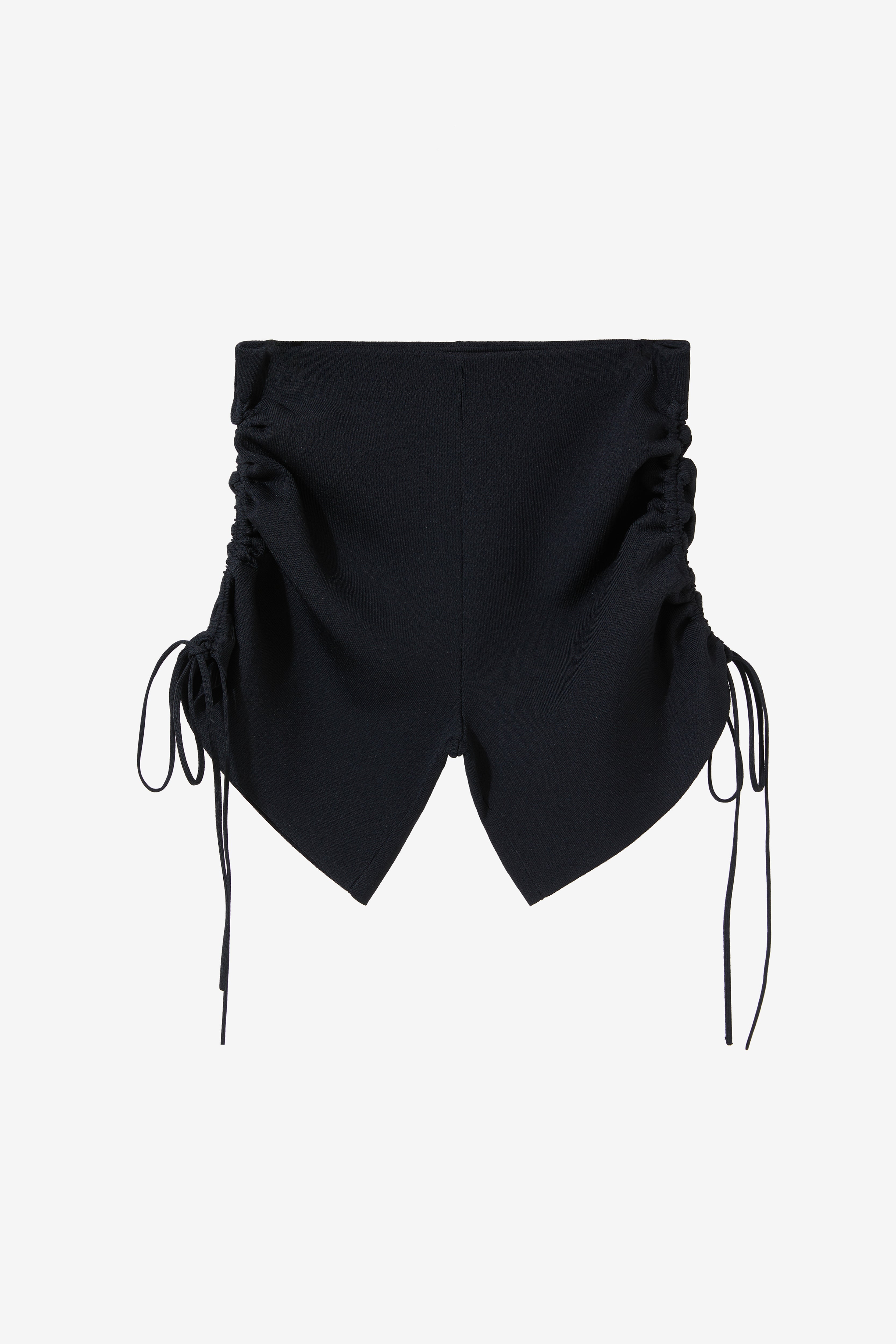 Drawstrings Knit Shorts - Black