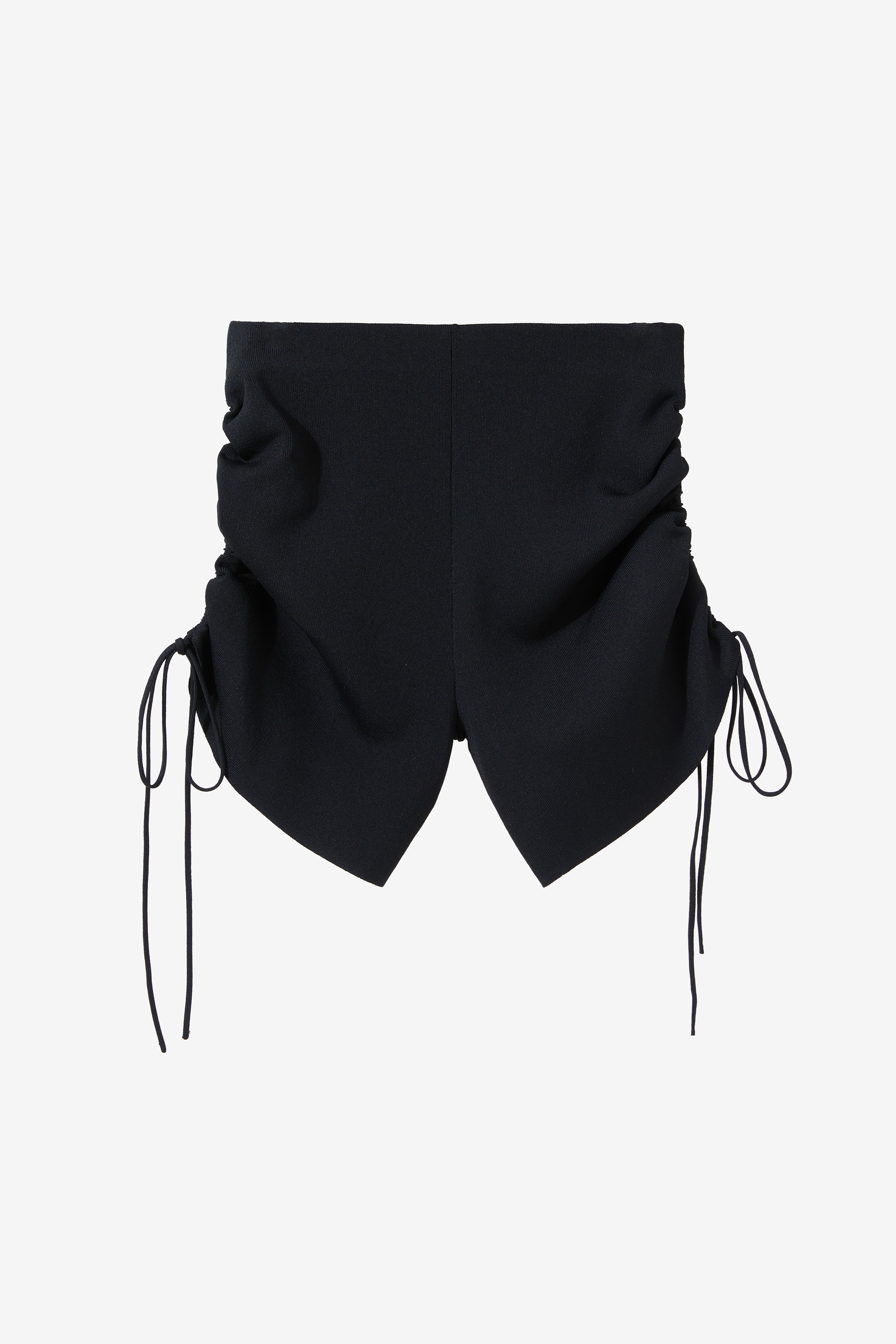 Drawstrings Knit Shorts - Black