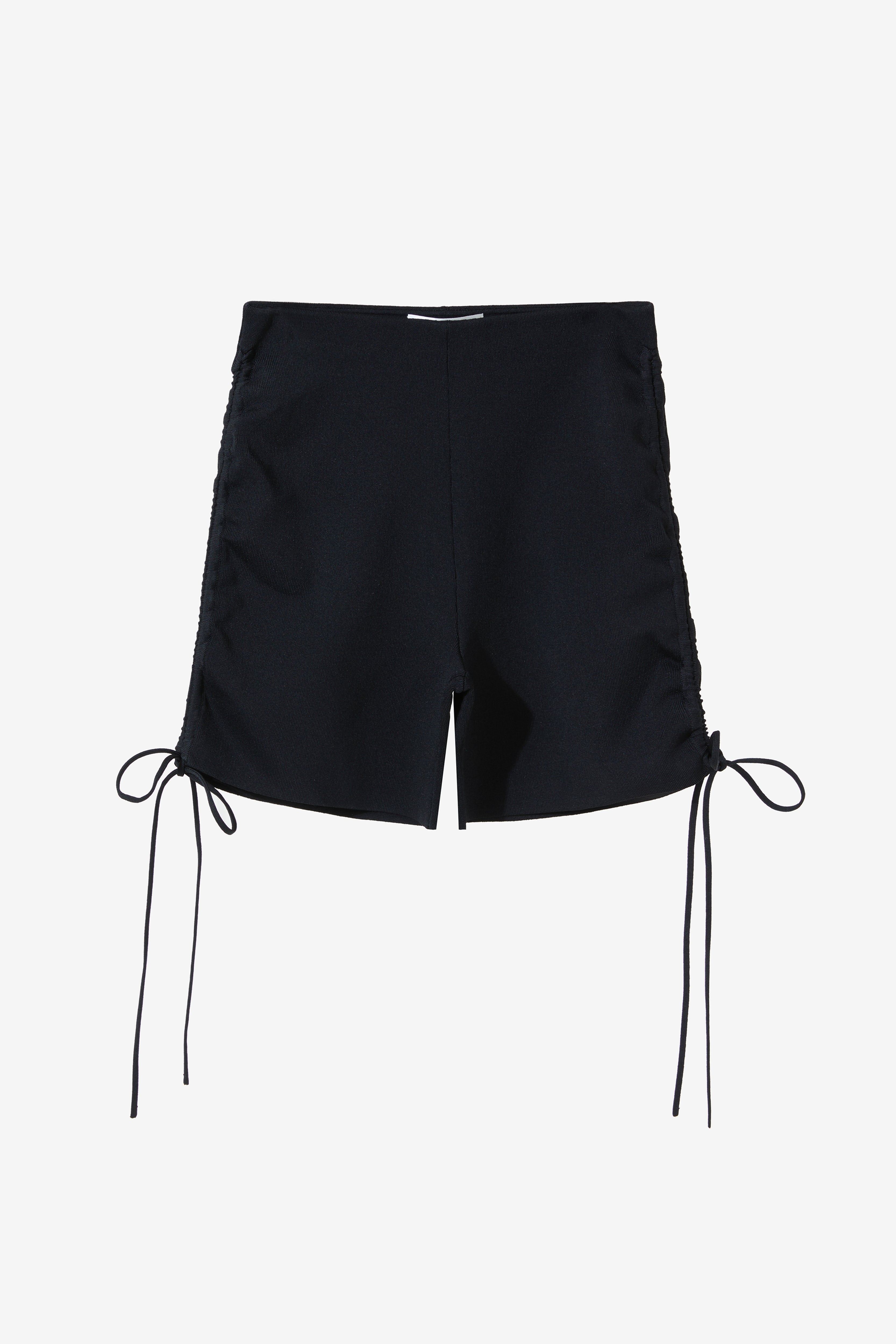 Drawstrings Knit Shorts - Black