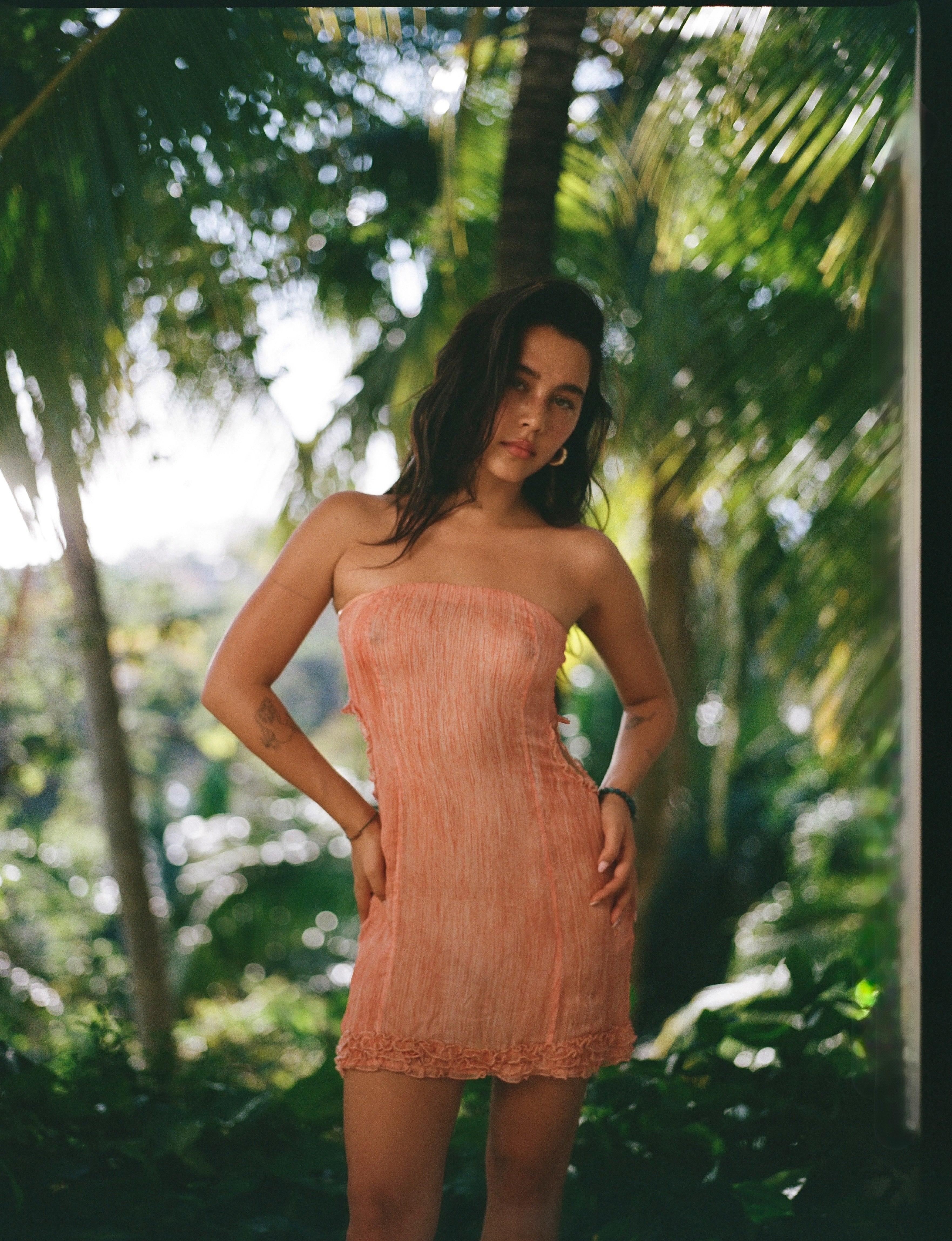 Springs Double Heart Silk Dress
