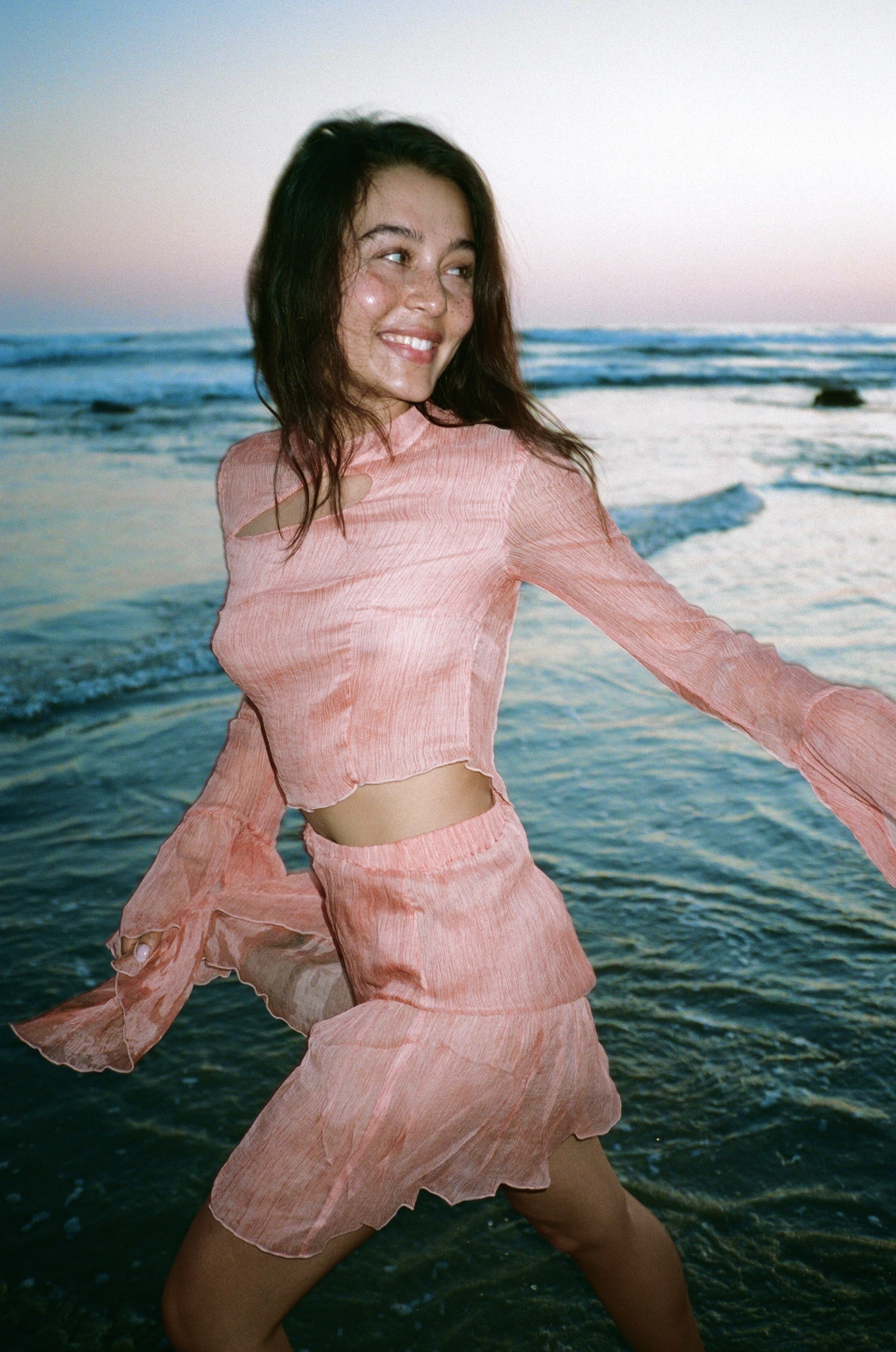 Springs Half-Hearted Silk Top