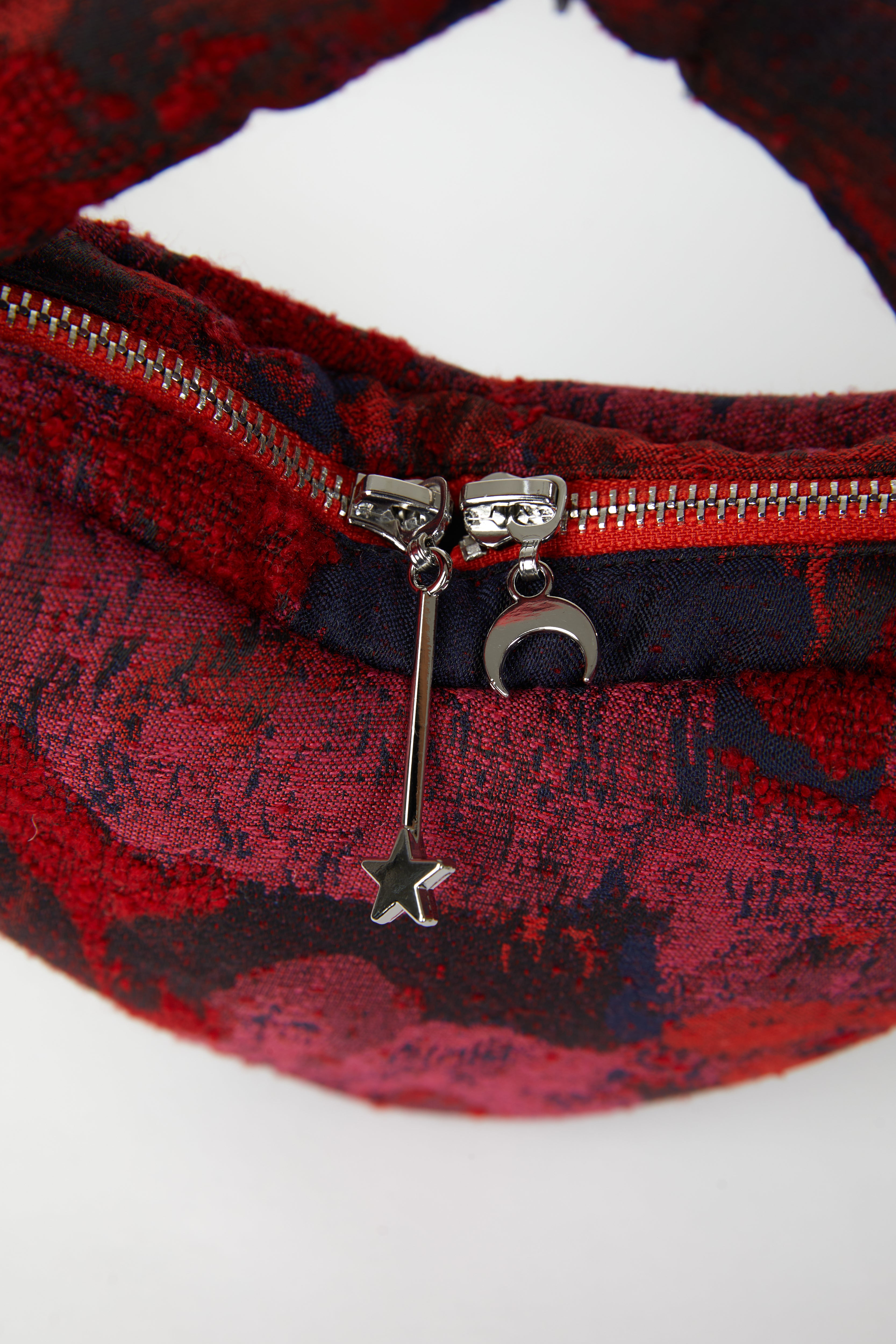 Marshmallow Heart Clutch in Blood Orange