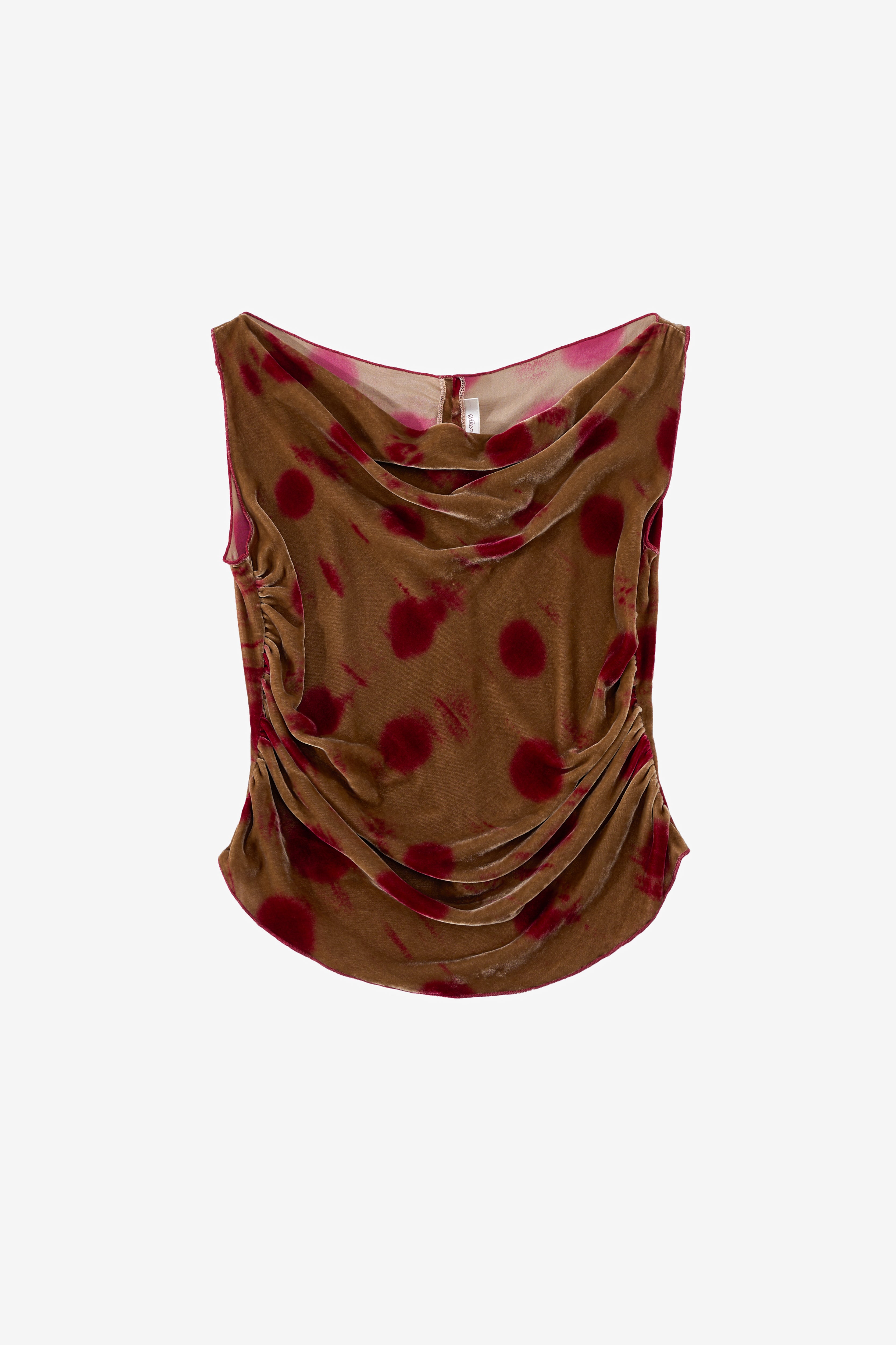 Susu Velvet Draped Top