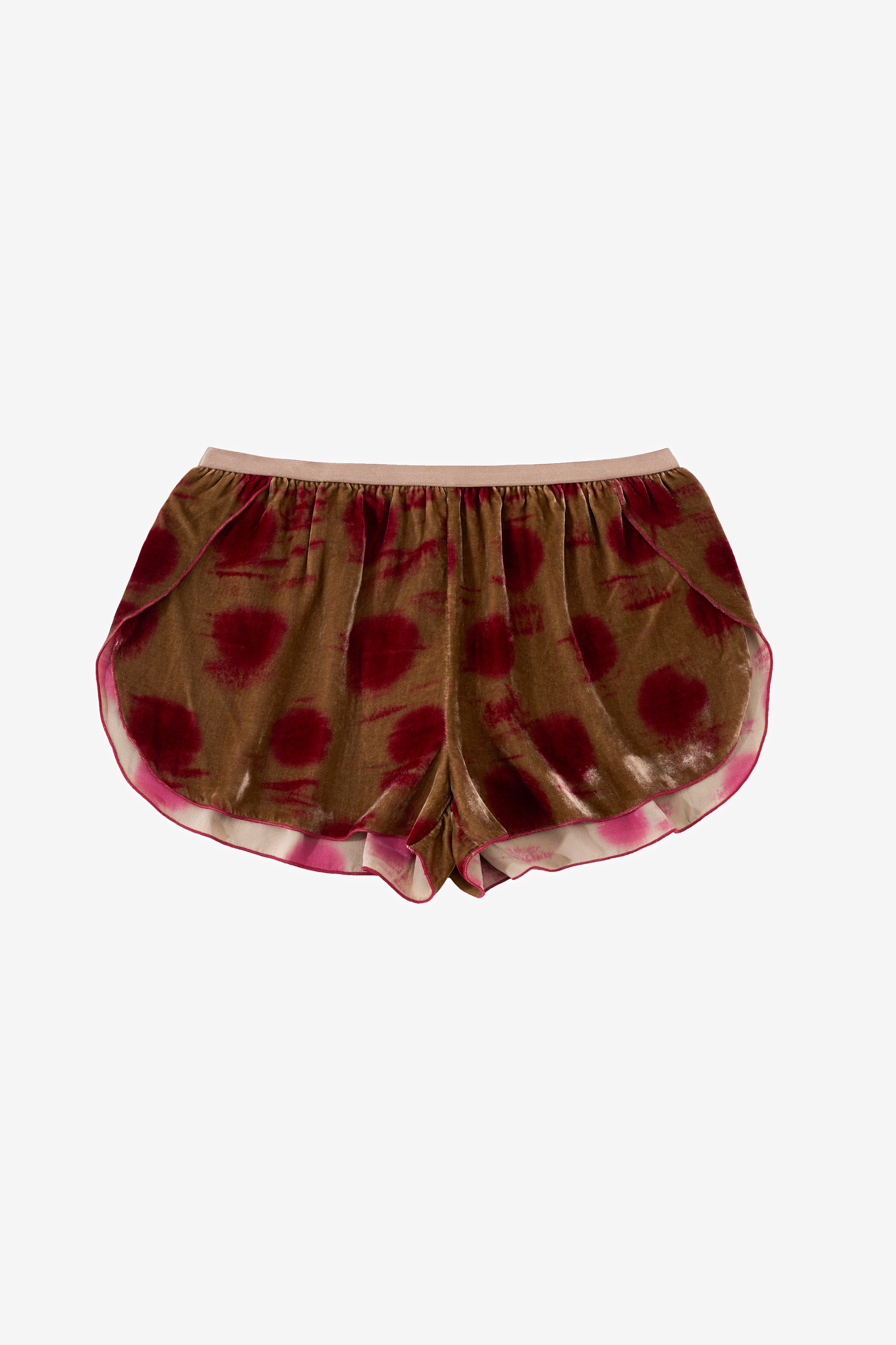 Susu Velvet Split Shorts