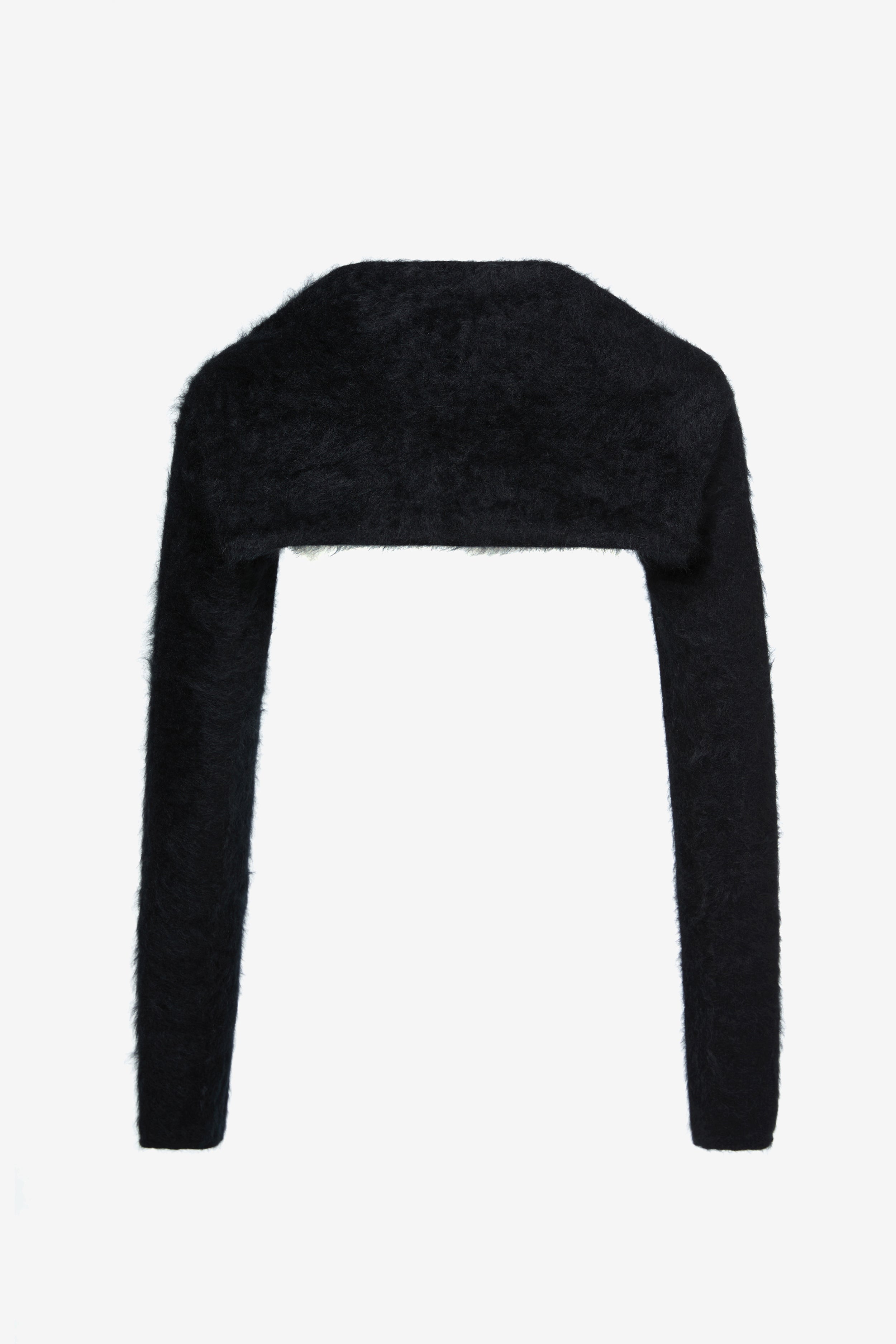 Hairy Cashmere Sleeves - Black