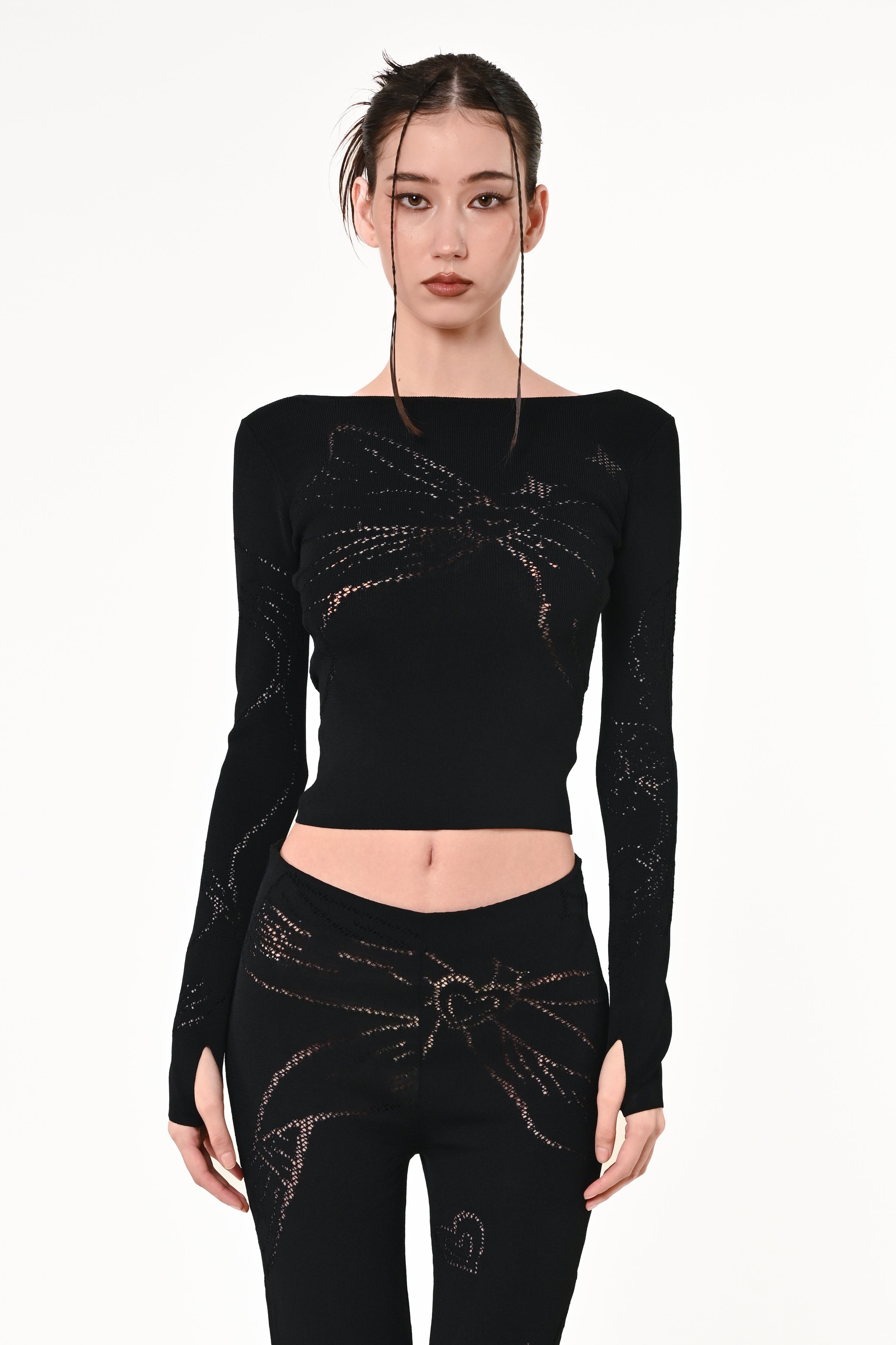 The Bow Top in Black