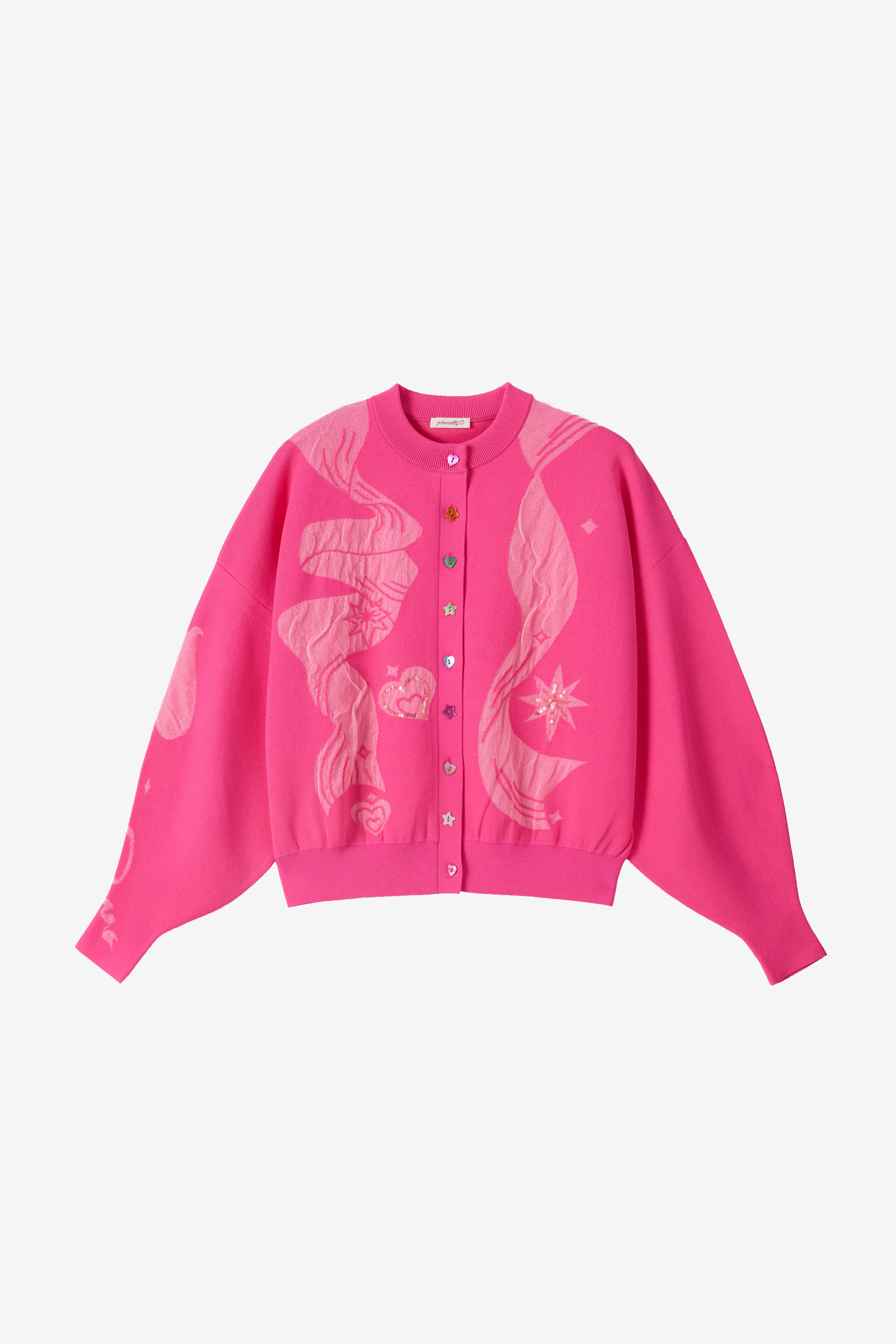 The Bow Cardigan in Hot Pink (Pre Order)