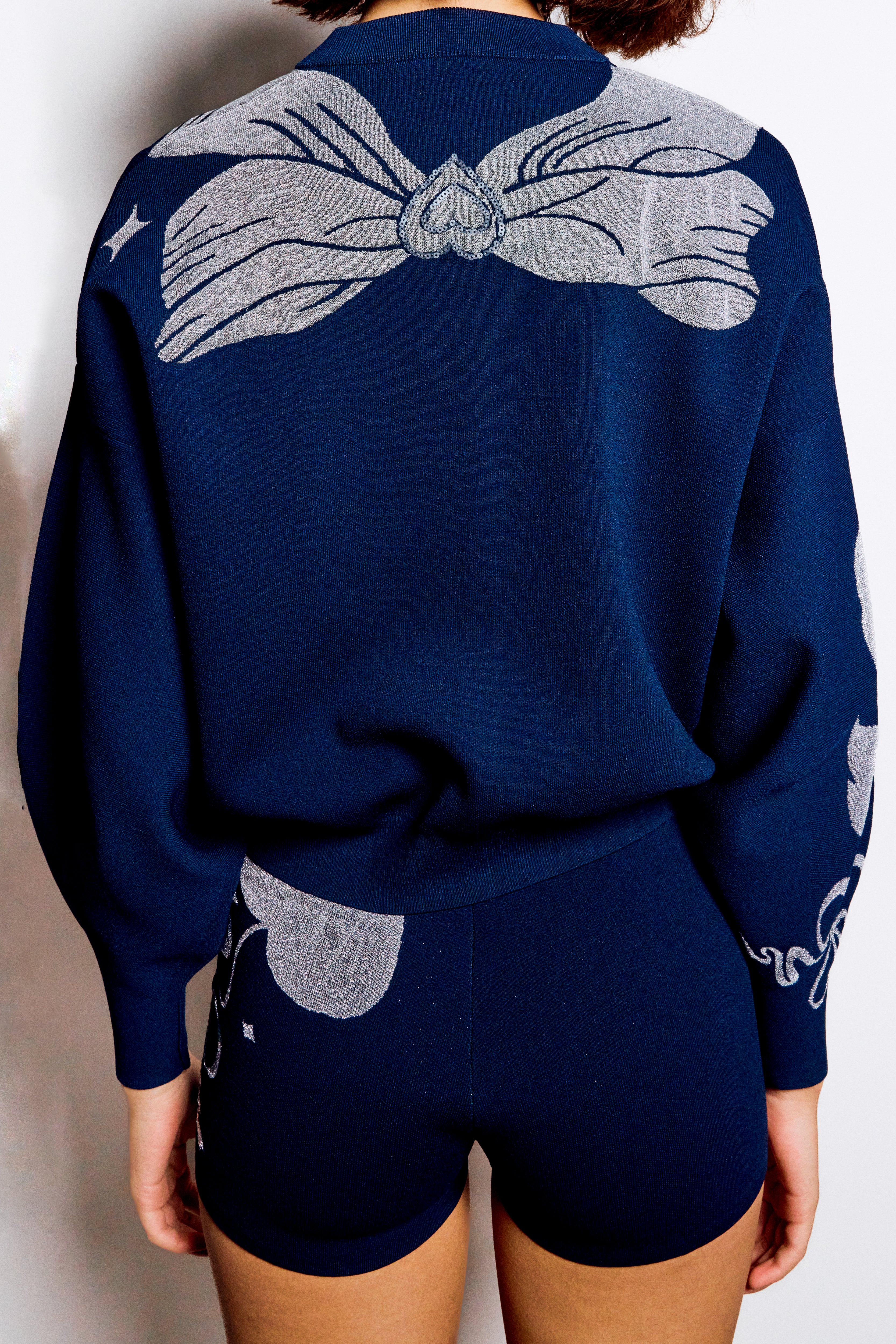 The Bow Cardigan in Navy (Pre Order)