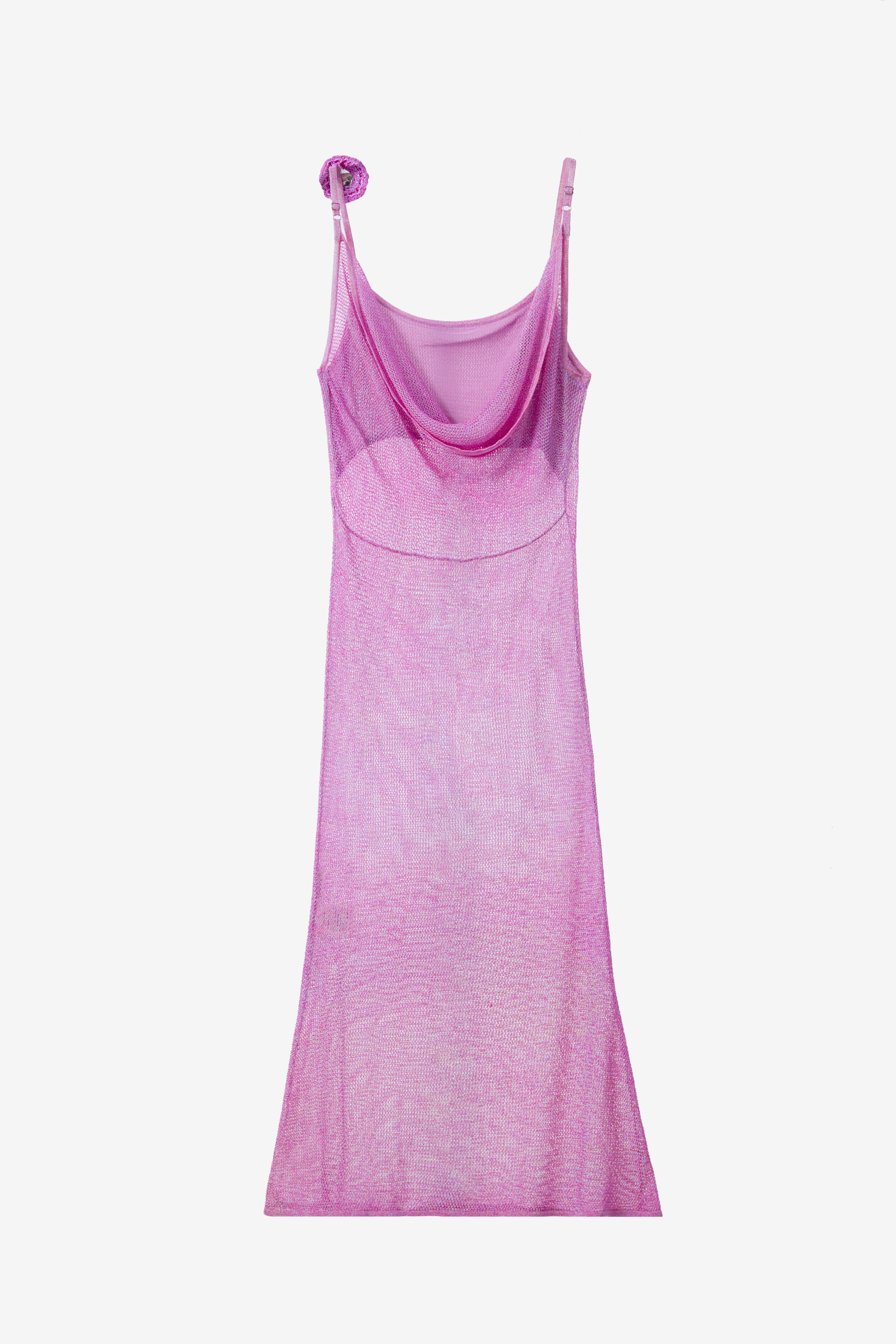 The Galaxy Cowl Back Dress - Orchid