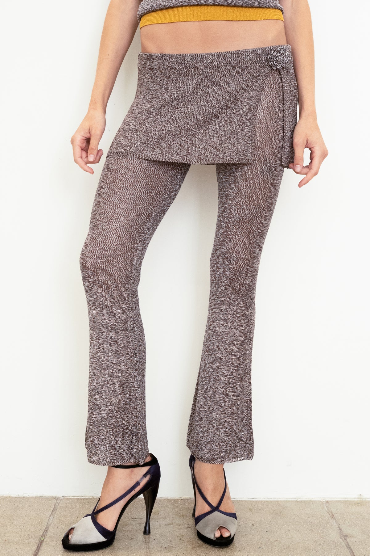 The Galaxy Pants in Silver Brown