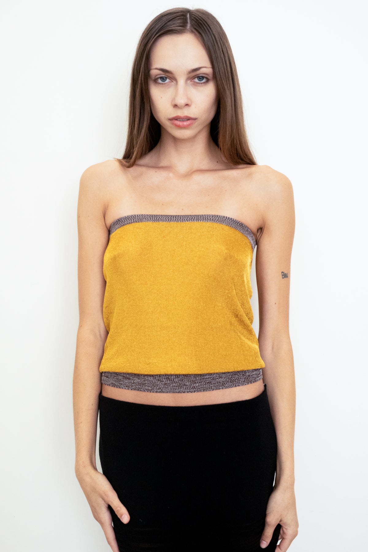 The Galaxy Tube Top in Gold
