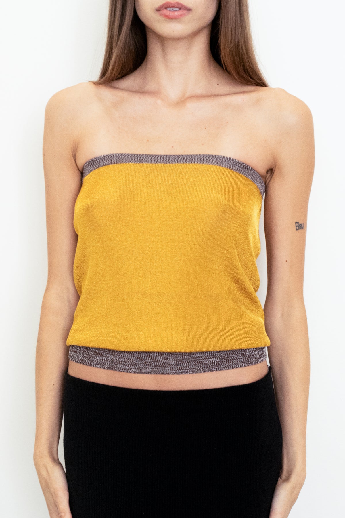 The Galaxy Tube Top in Gold