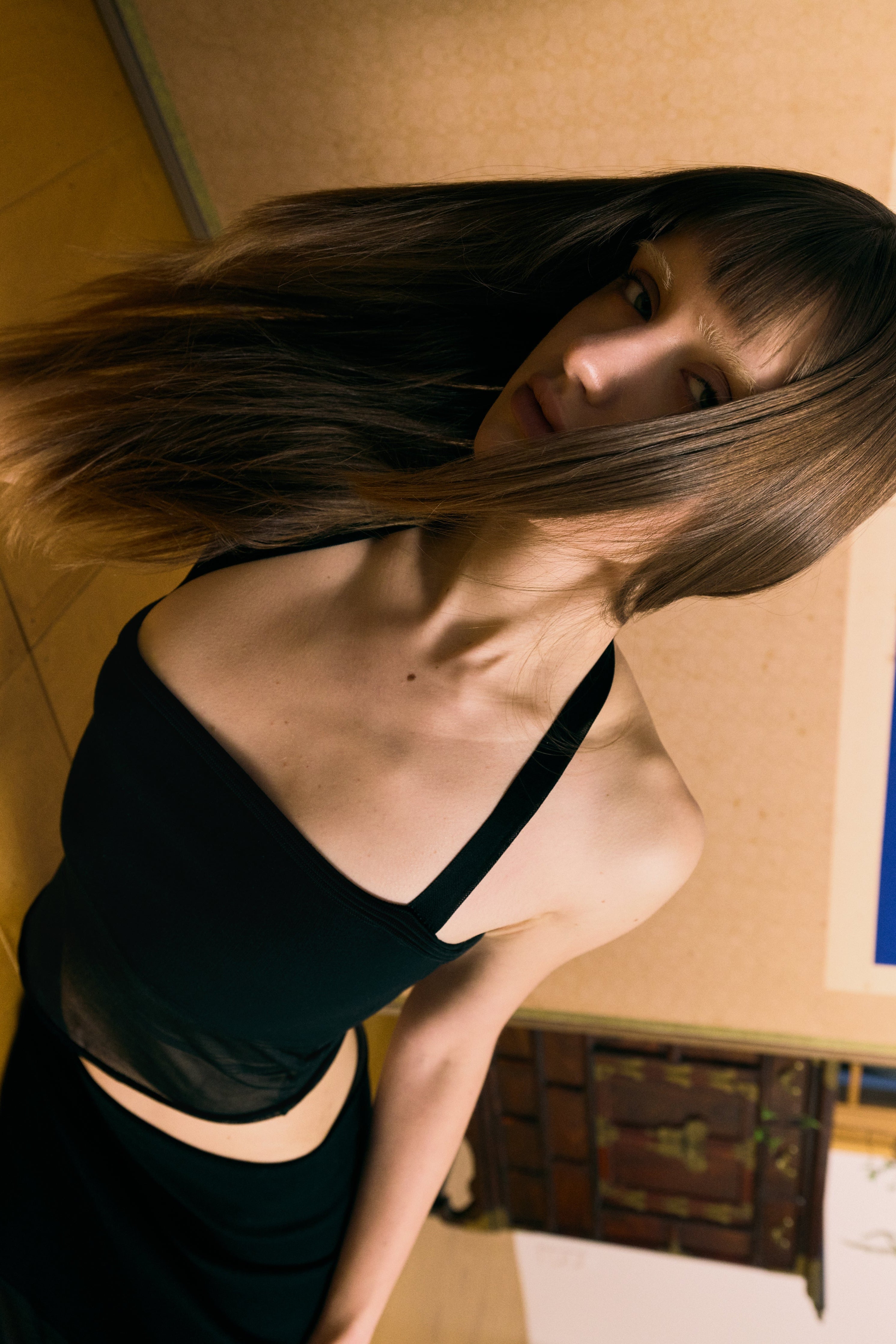 The Whisper Halter Top in Black