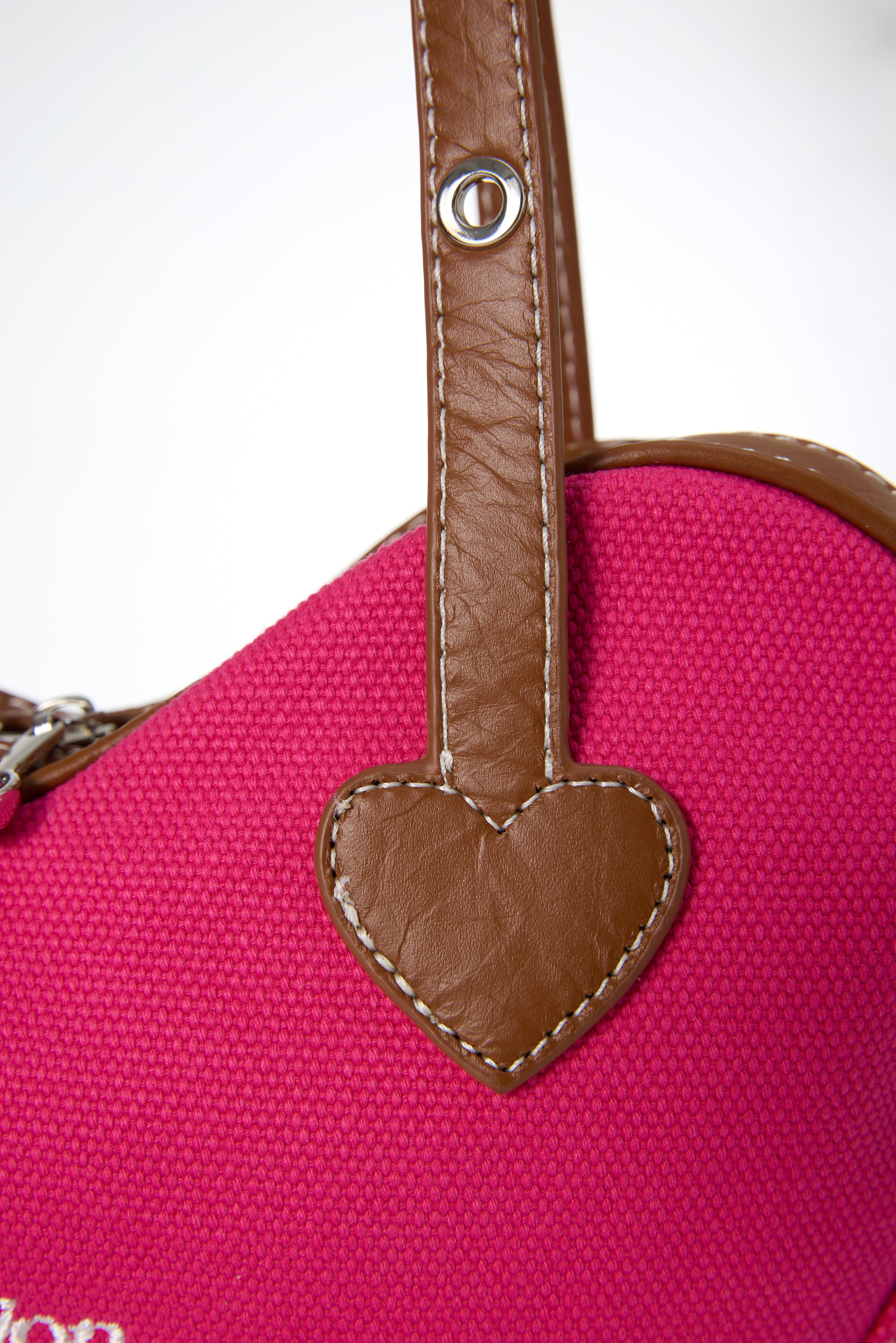 Little Heartbreaker with Leather (Hot Pink) + Mirror Charm