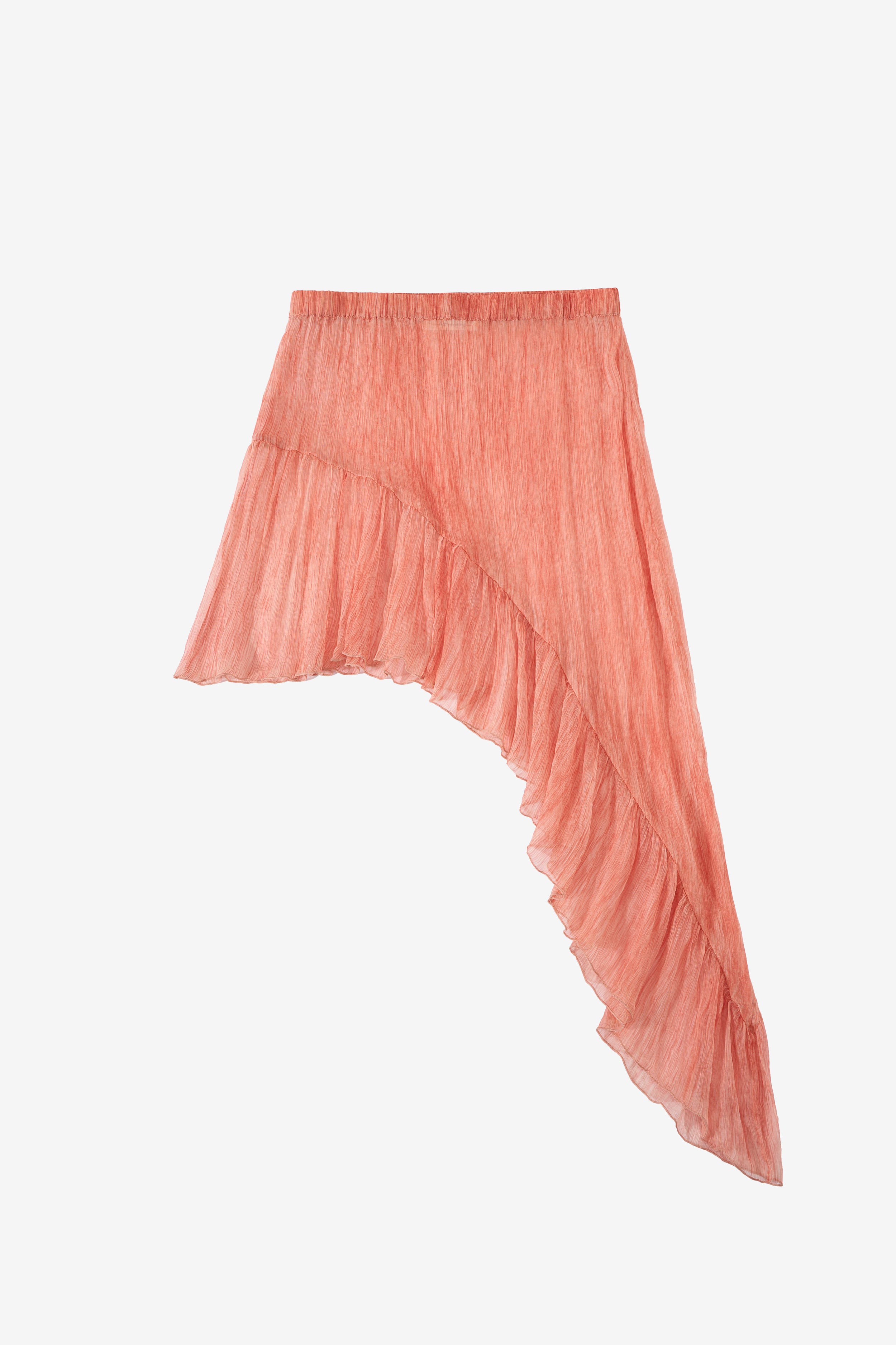 Springs Ruffle Silk Skirt