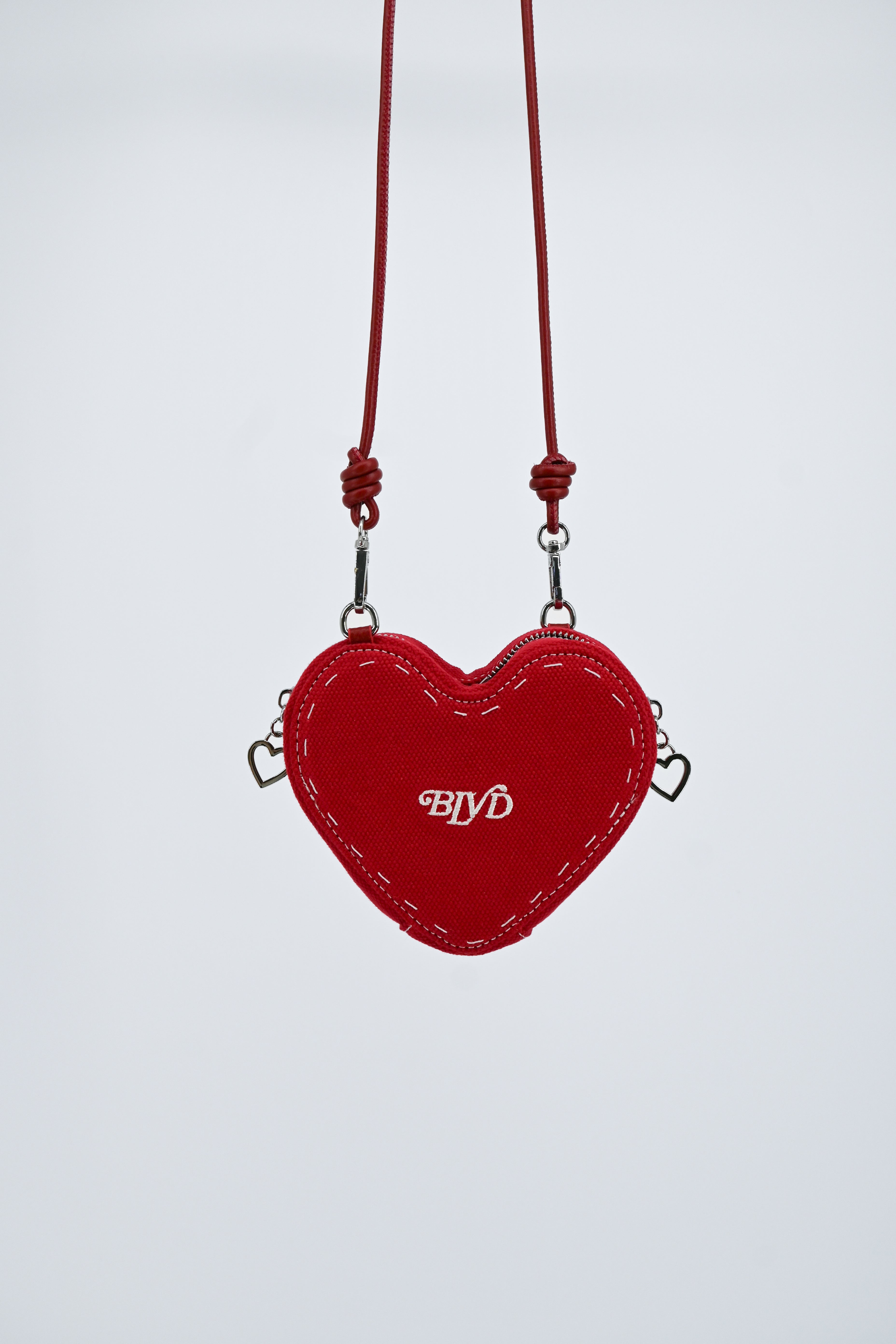 Sweet Heart Box Bag in Red