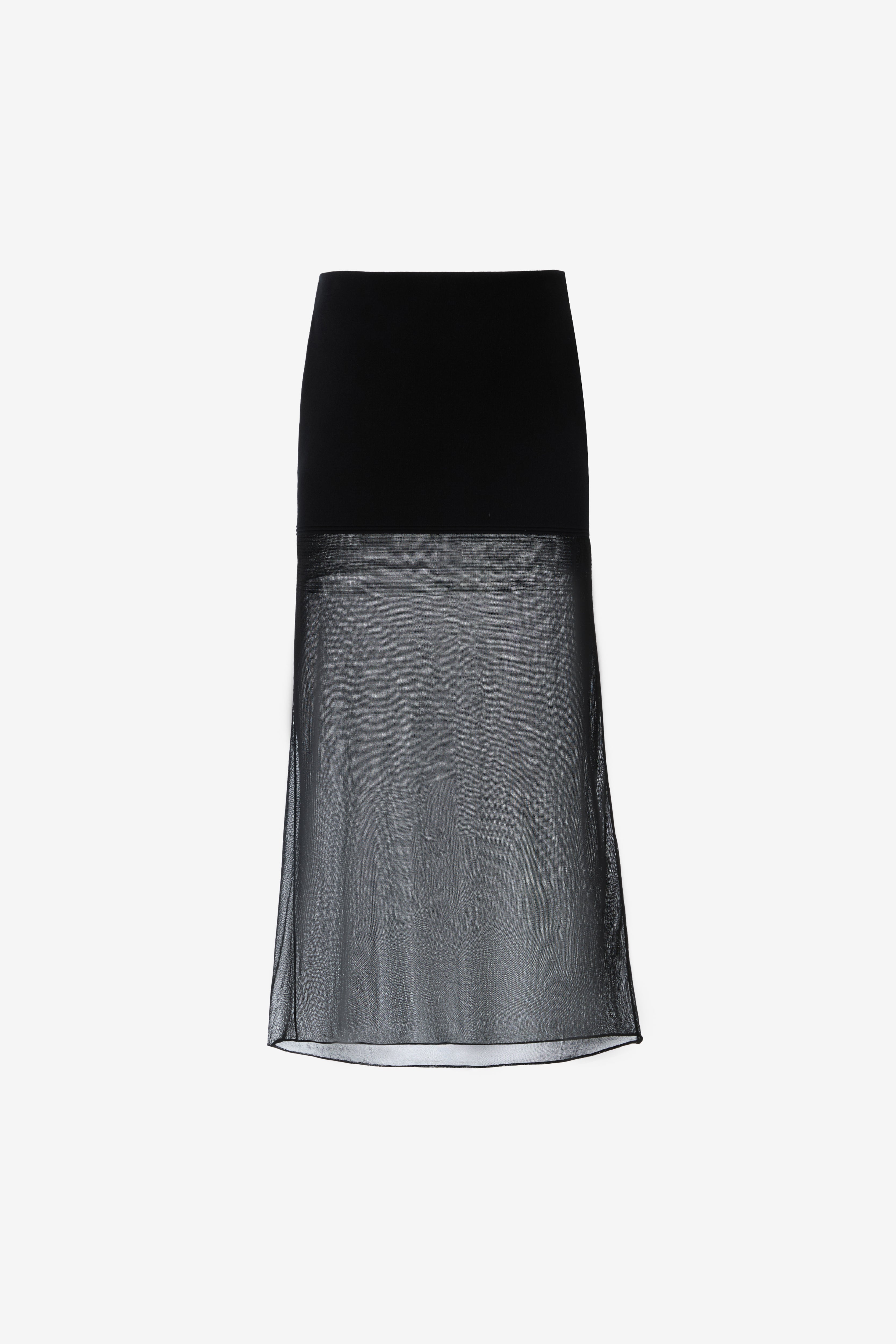 The Whisper Maxi Skirt in Black